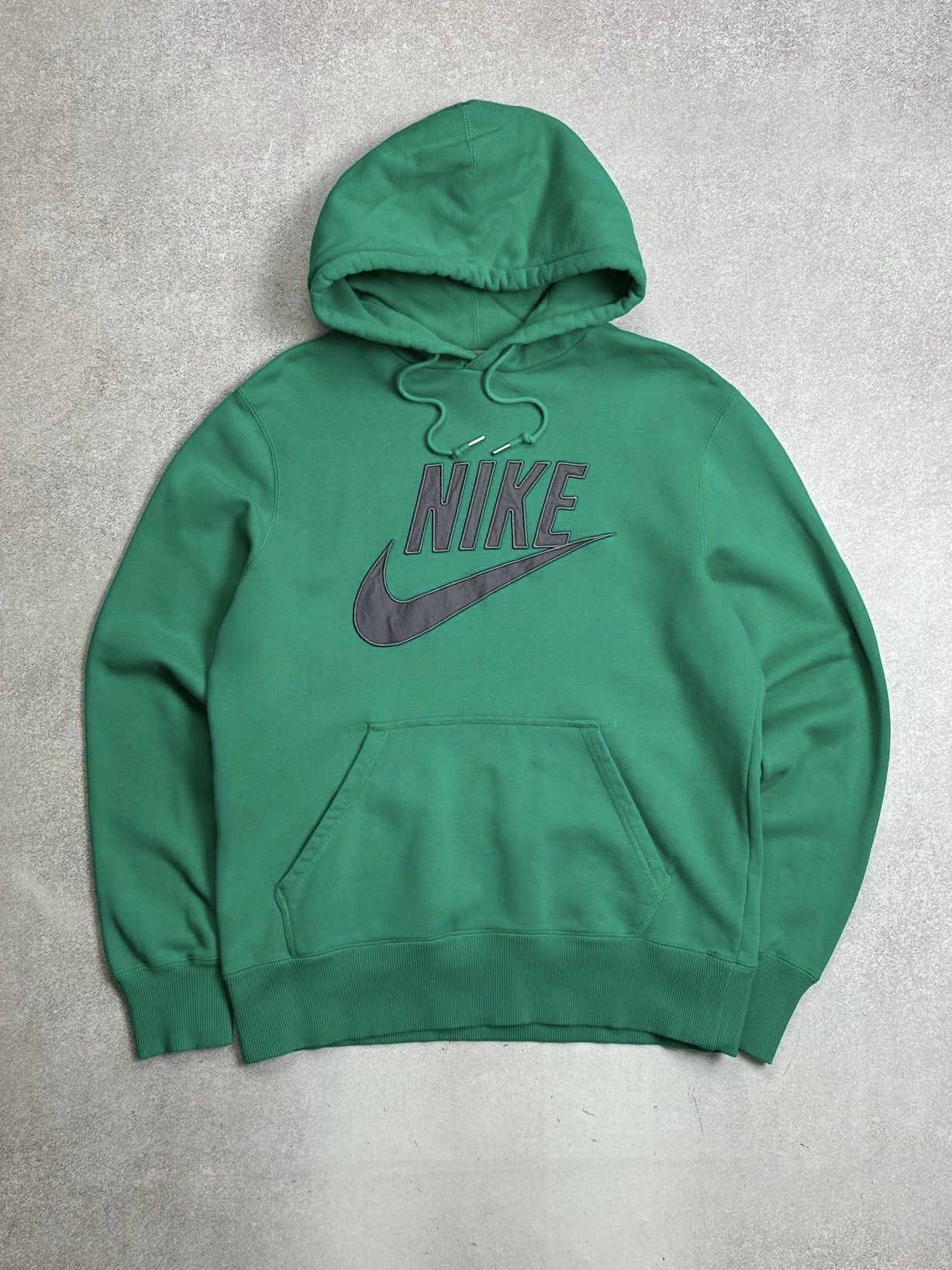 Nike Vintage 90s Nike Big Swoosh Boxy Hoodie Rare M Size US M / EU 48-50 / 2 - 1 Thumbnail