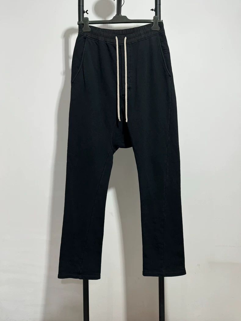 Rick Owens Rick Owens Black Drop-Crotch Pants Size S Size US 38 / EU 54 - 1 Thumbnail