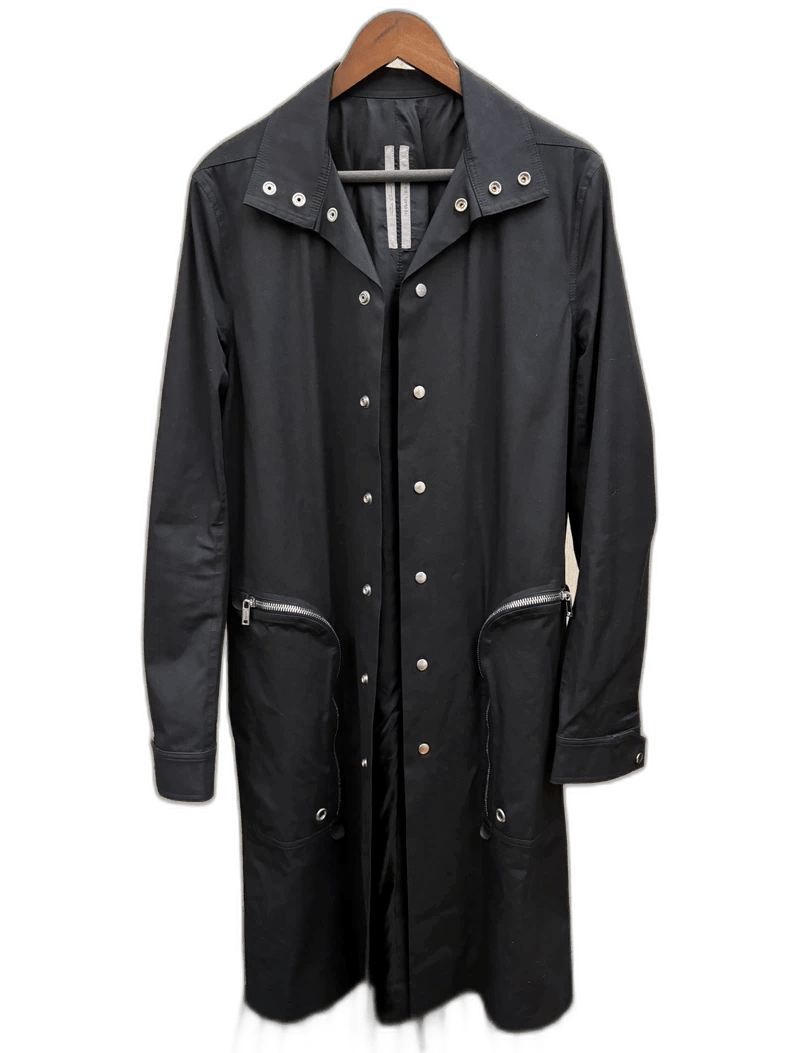 Rick Owens Trench Black | Grailed