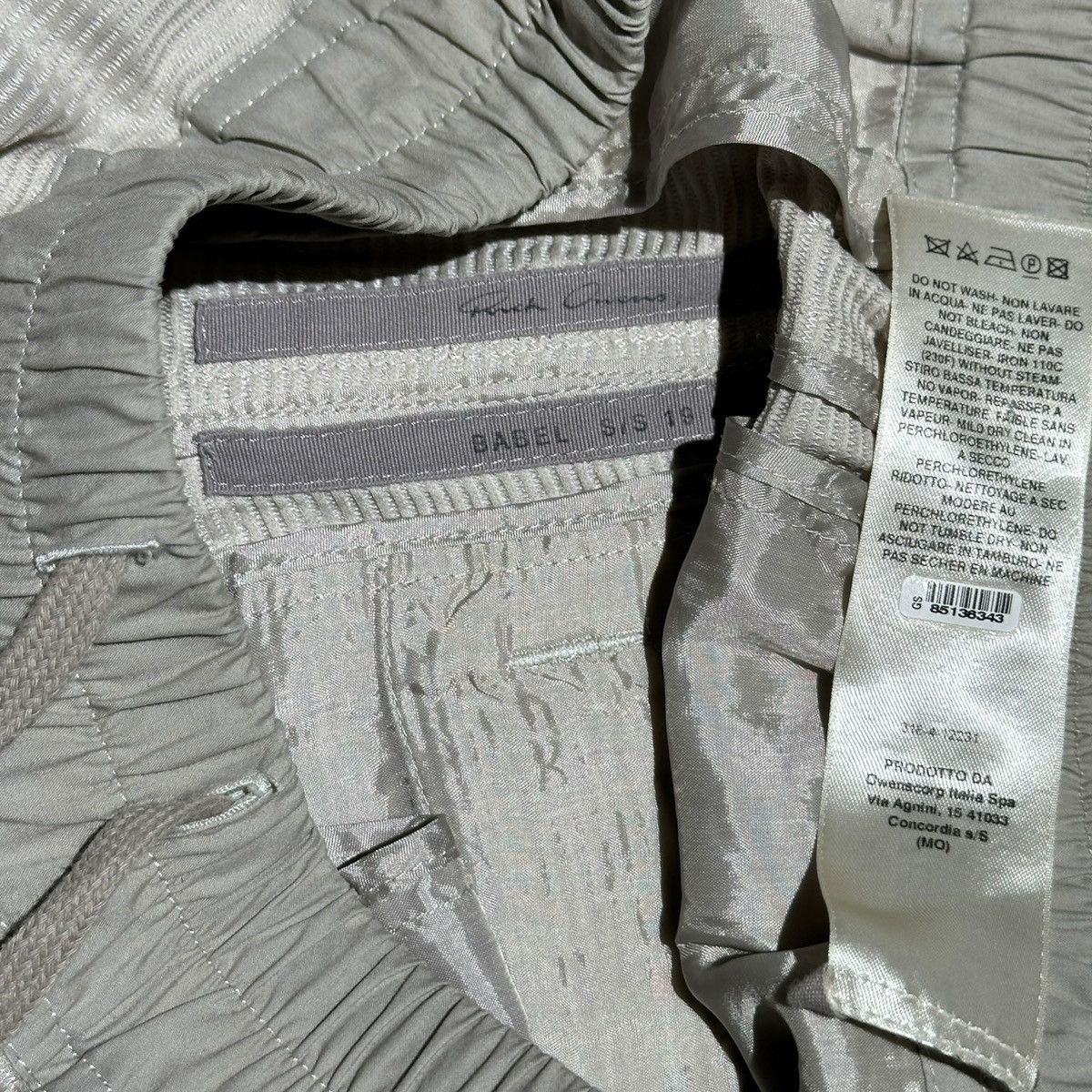 Rick Owens FW19 Babel silk/cotton zippered pants Size US 31 - 5 Thumbnail