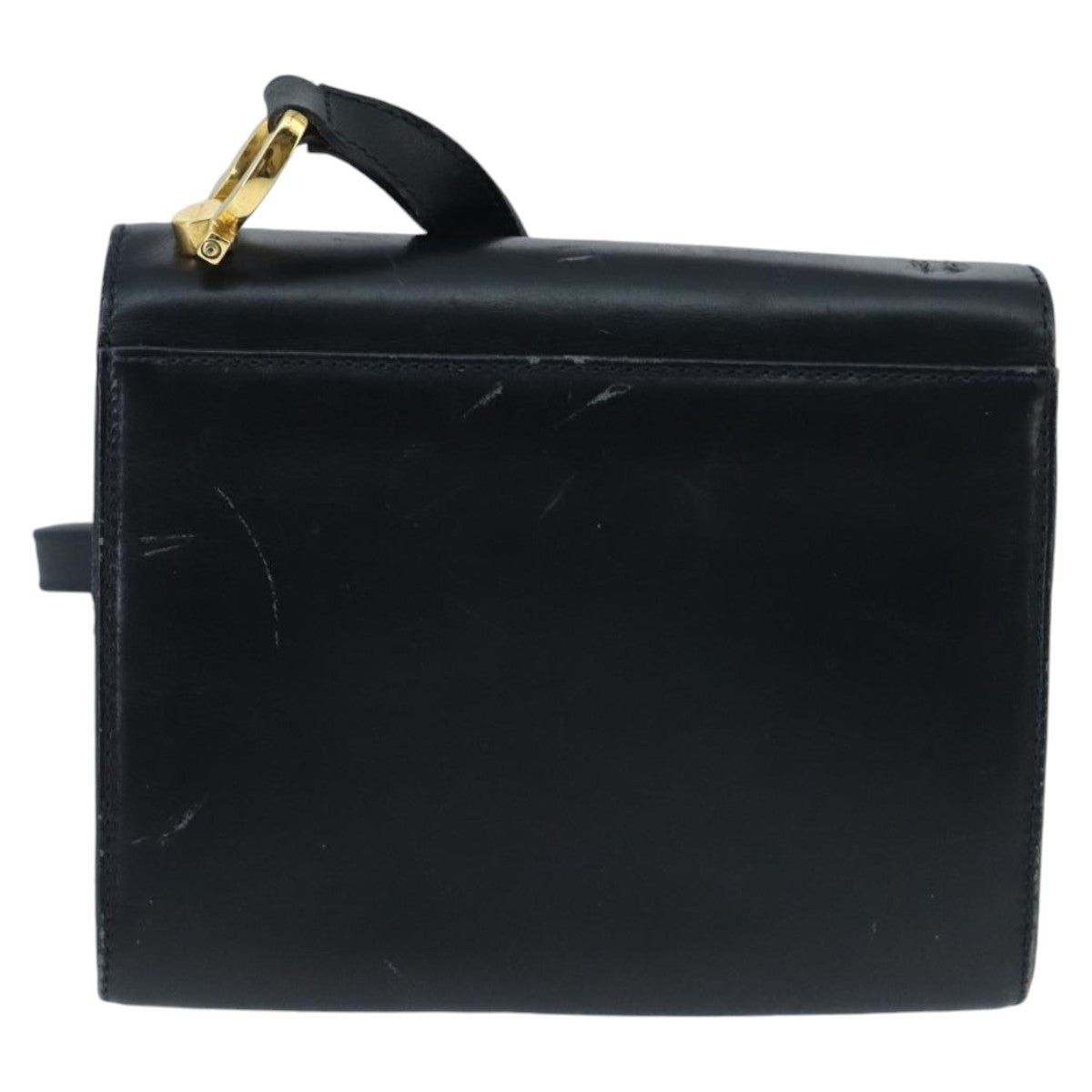 Salvatore Ferragamo Salvatore Ferragamo Gancini Shoulder Bag Leather Navy Gold Size ONE SIZE - 2 Thumbnail