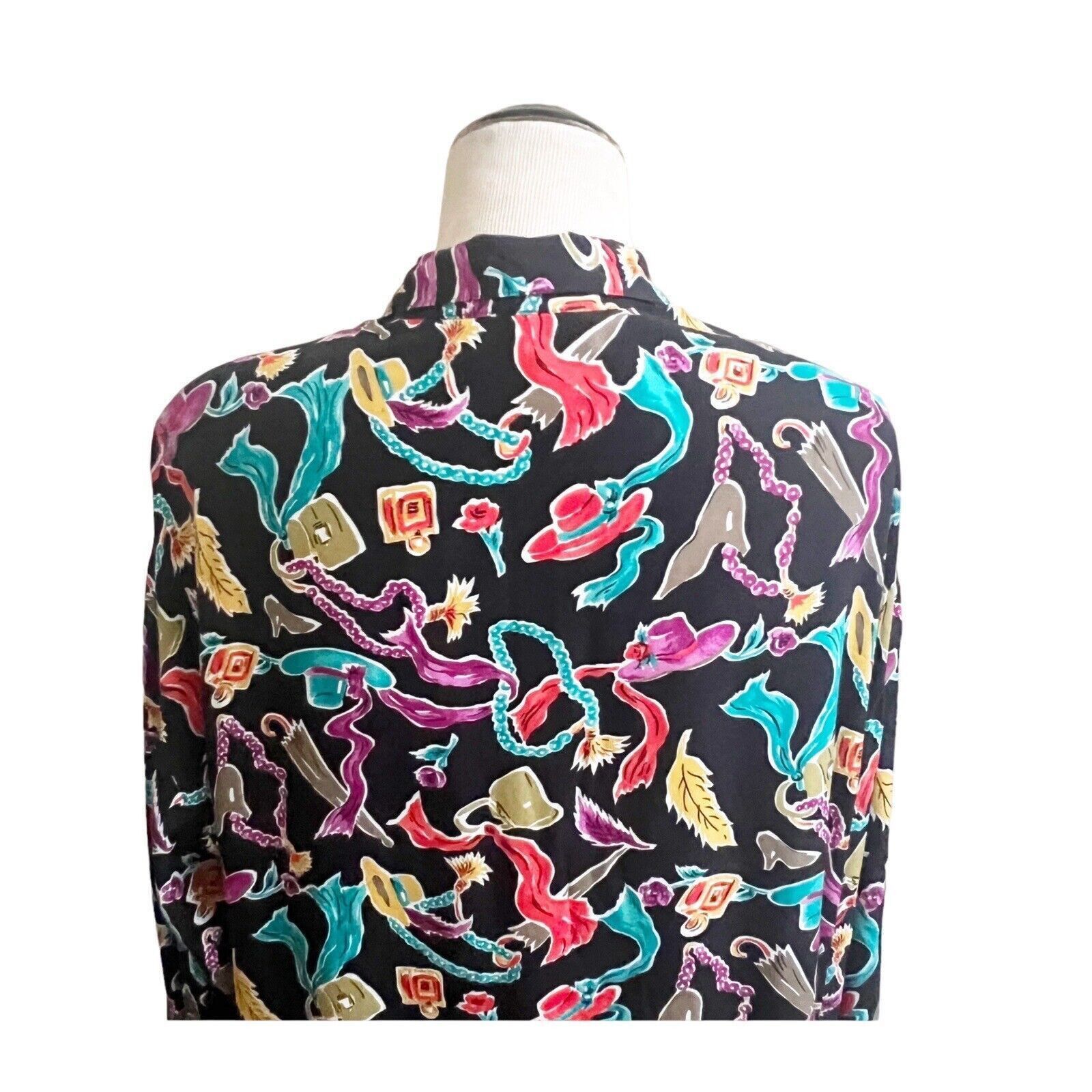 Diane von Furstenberg Diane Von Furstenburg Vintage Decor Button Down Shirt XL Size XL / US 12-14 / IT 48-50 - 10 Thumbnail