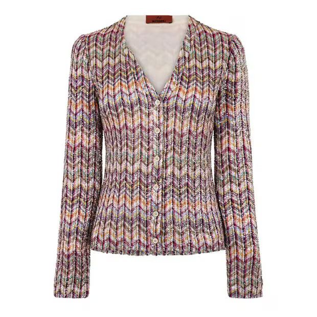 Missoni o1g2r1mq1124 Cardigan in Multicolor Size S / US 4 / IT 40 - 1 Thumbnail
