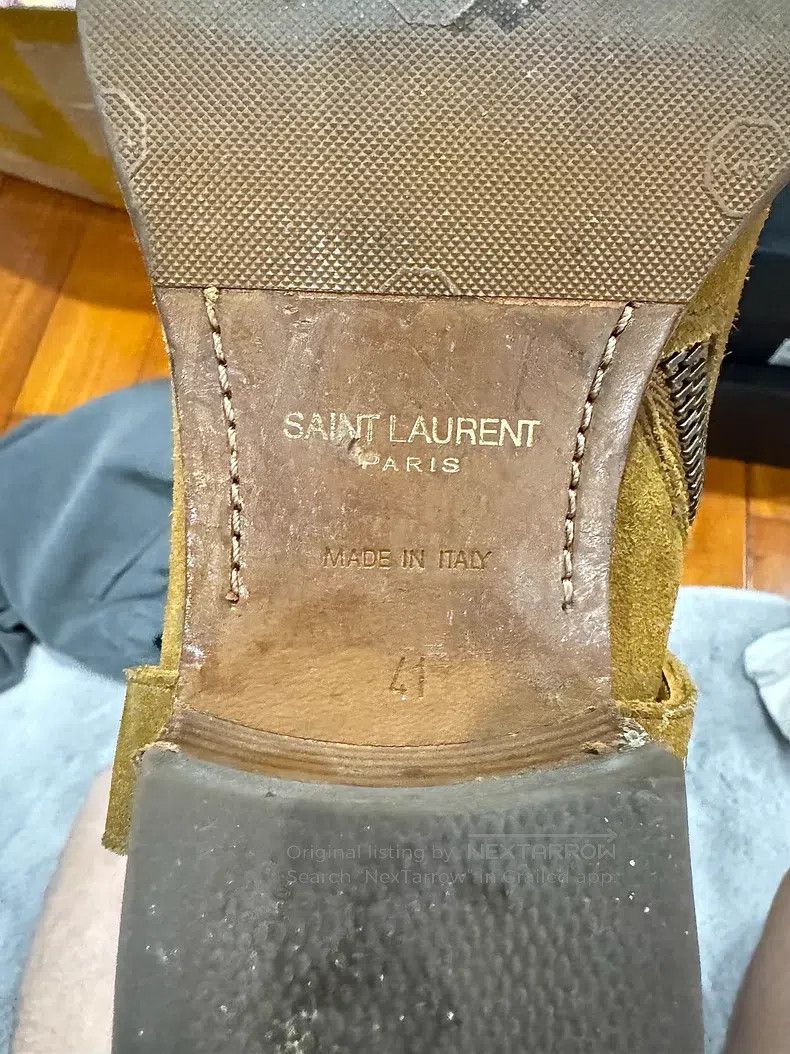 Saint Laurent Paris Saint Laurent Paris Suede Buckle Boots Size US 8 / EU 41 - 2 Thumbnail