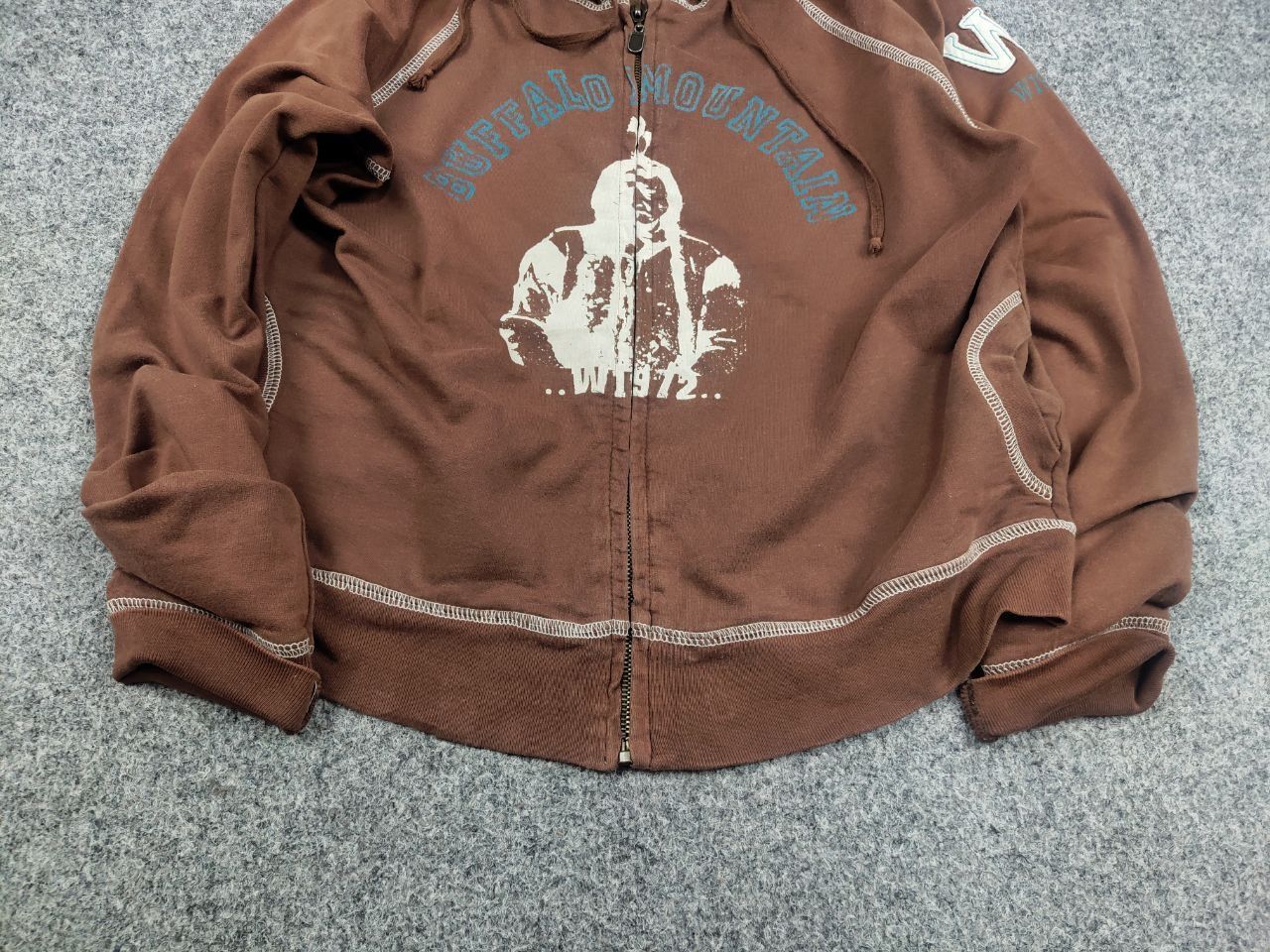 Japanese Brand Vintage Japan Hysteric Glamour Style Y2K Croped Zip Hoodie Size XL / US 12-14 / IT 48-50 - 5 Thumbnail