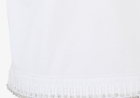 Fendi o1loc1c0824 T-Shirt in White Size M / US 6-8 / IT 42-44 - 2 Thumbnail