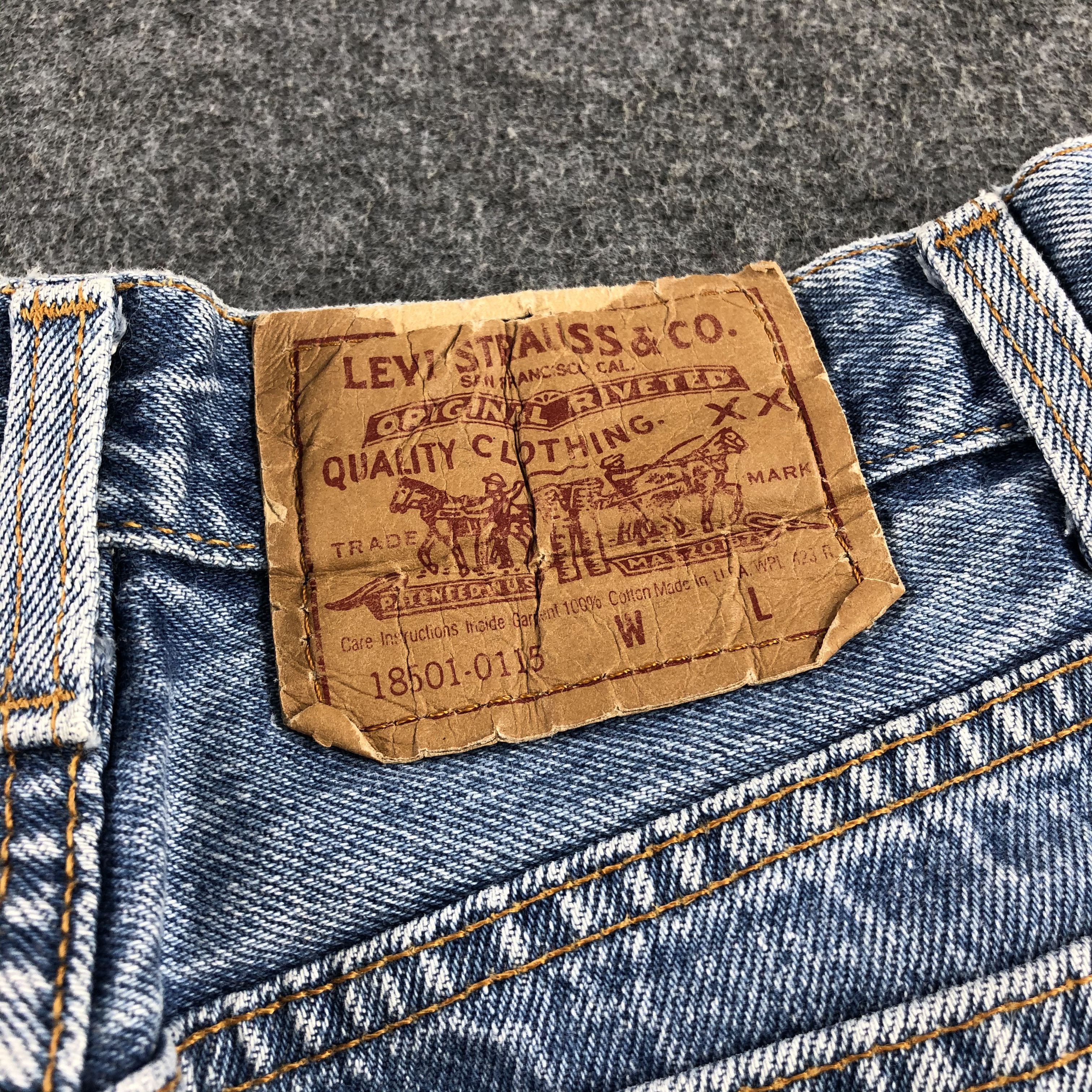 Levi's 90s Vintage Blue Wash Levis 501 Jeans-J1738 Size US 28 / EU 44 - 5 Thumbnail