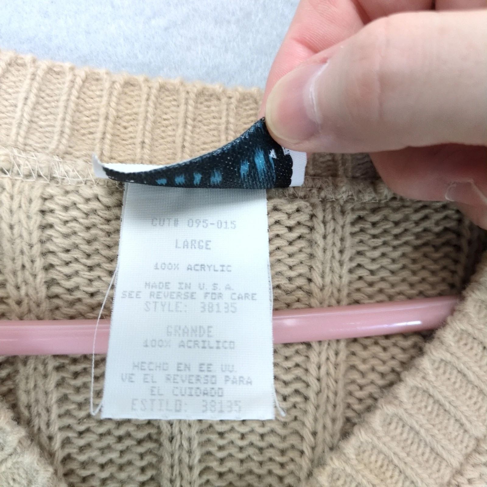 Vintage NWT Vtg Cricket Lane Cardigan Sweater Women's L Cable Knit Size L / US 10 / IT 46 - 5 Thumbnail