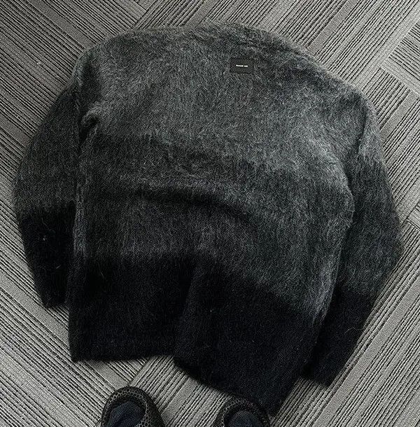 Vintage Ishihara x Miki Gradient Fluffy Knit Cardigan Sweater Size US L / EU 52-54 / 3 - 7 Thumbnail