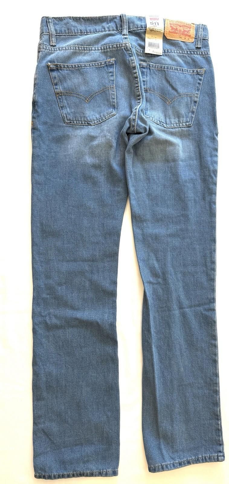 Levi's Levi's 511 Slim Fit Men's Jeans Medium Blue Wash NWT Size US 34 / EU 50 - 2 Thumbnail