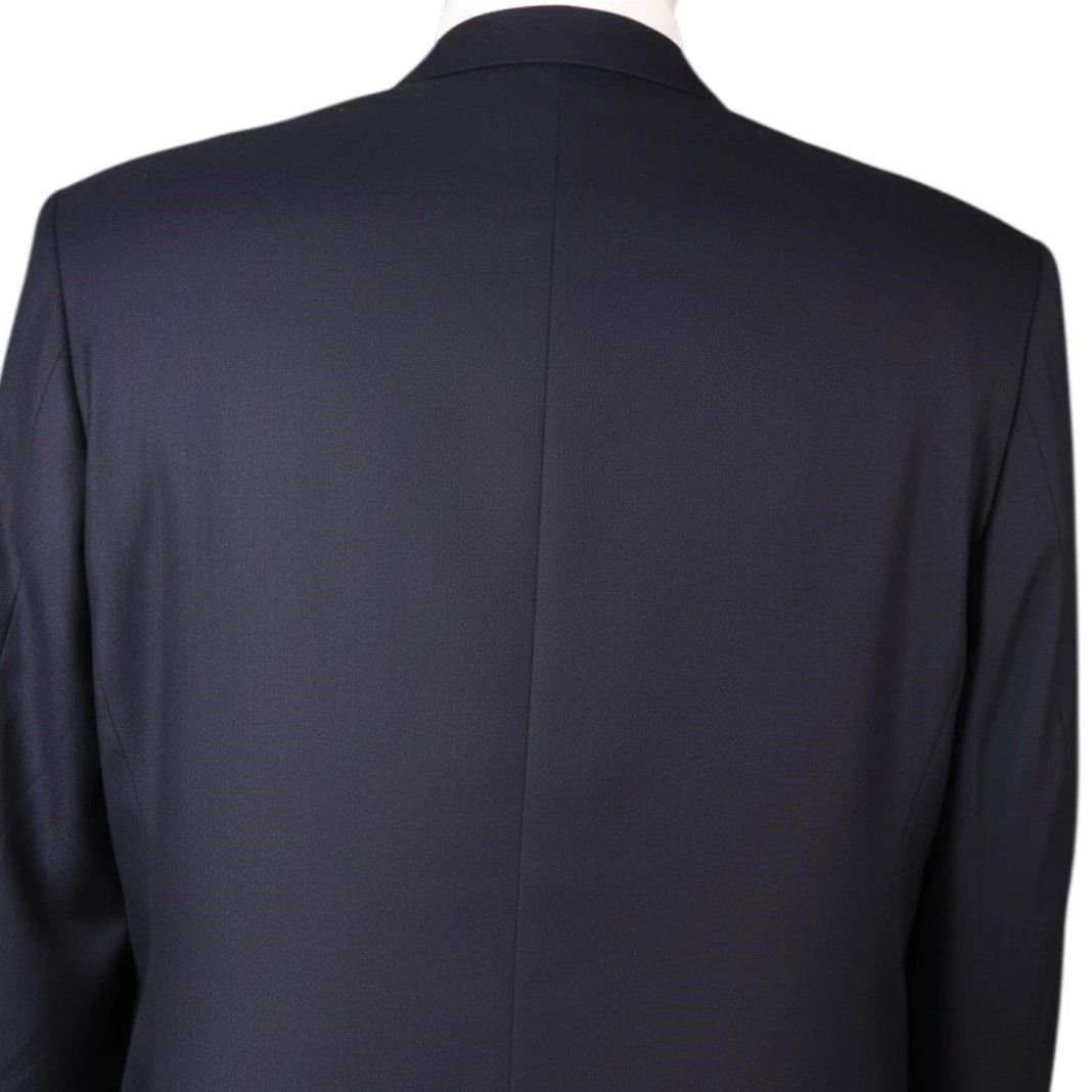 Oscar De La Renta Oscar de la Renta 46R 100% Silk Blazer Navy Size 46R - 11 Thumbnail