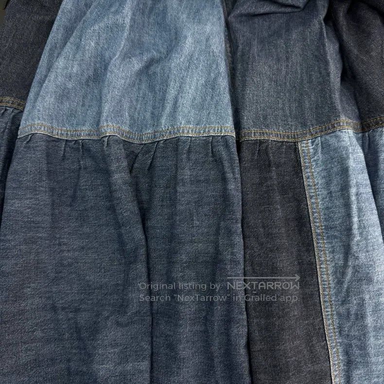Dior Dior Washed blue colour-blocked denim skirt Size 24" / US 00 / IT 34 - 8 Thumbnail