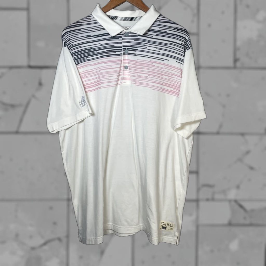 Puma PUMA Shirt Golf Short Sleeve Quarter Button Men XL White Mens Size US XL / EU 56 / 4 - 1 Thumbnail