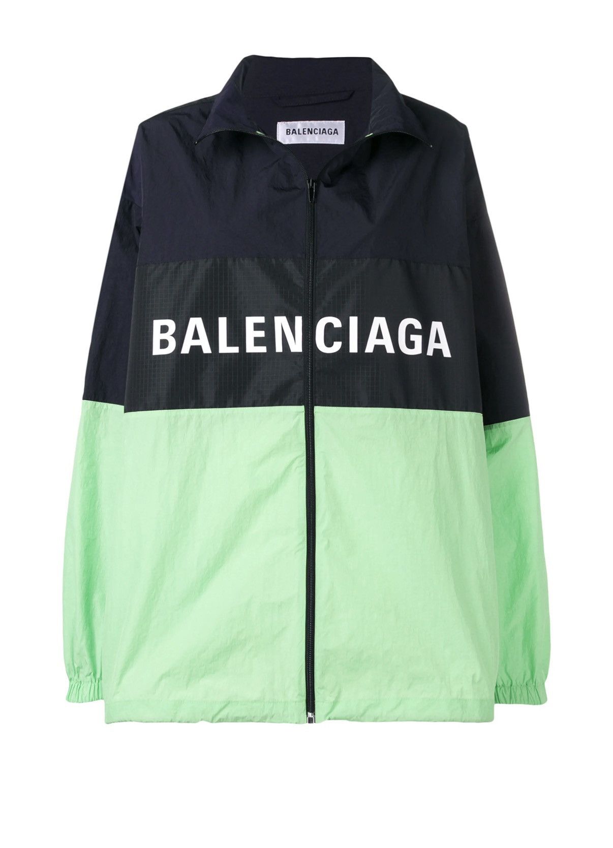 Balenciaga Balenciaga Color block logo neon green windbreaker Size US XS / EU 42 / 0 - 1 Thumbnail