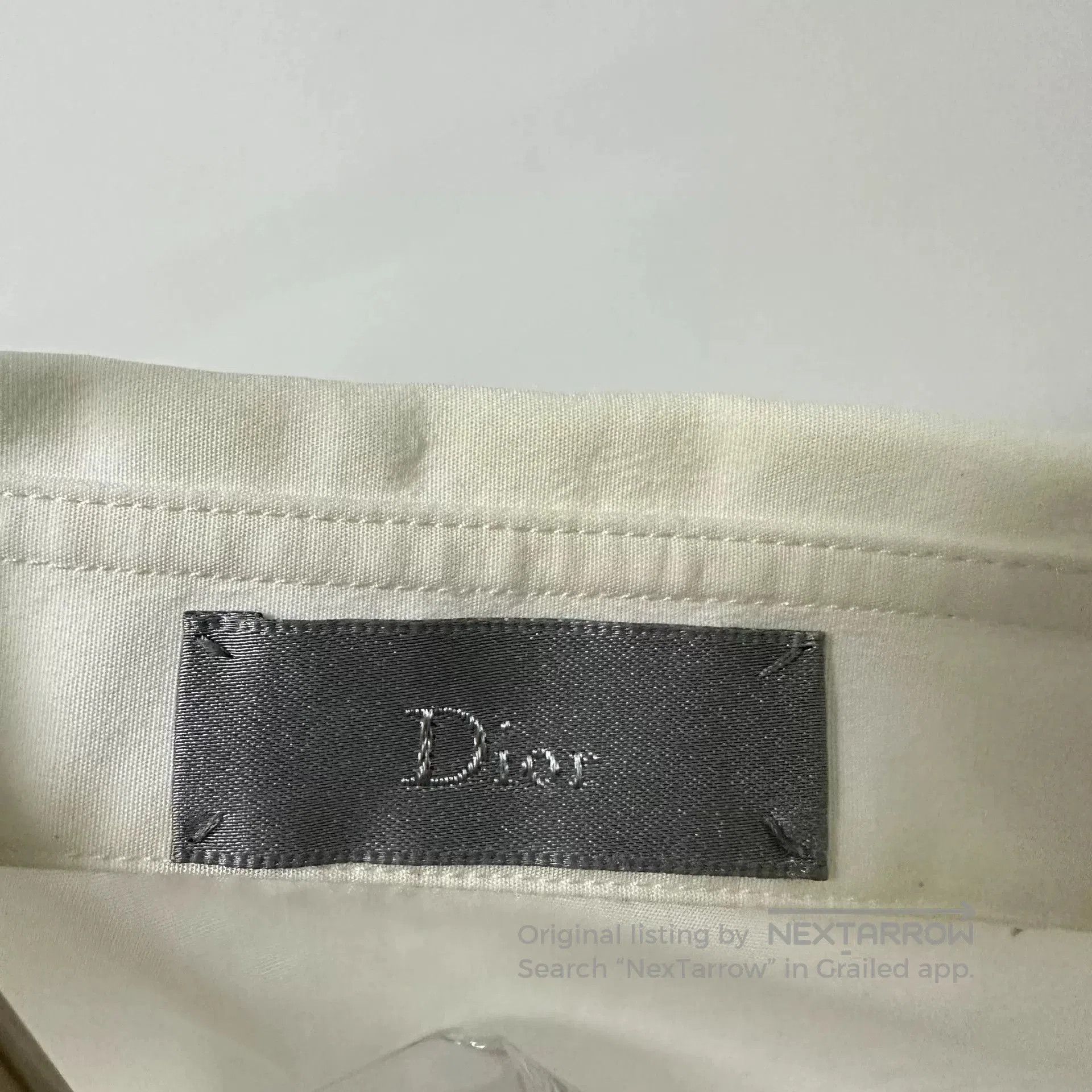 Dior Dior White Camellia Embroidery Shirt. Size M / US 6-8 / IT 42-44 - 5 Thumbnail