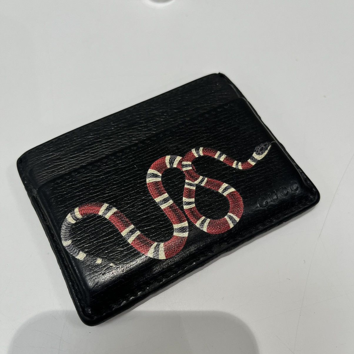 Gucci Gucci Card Holder Kingsnake Black Size ONE SIZE - 3 Thumbnail