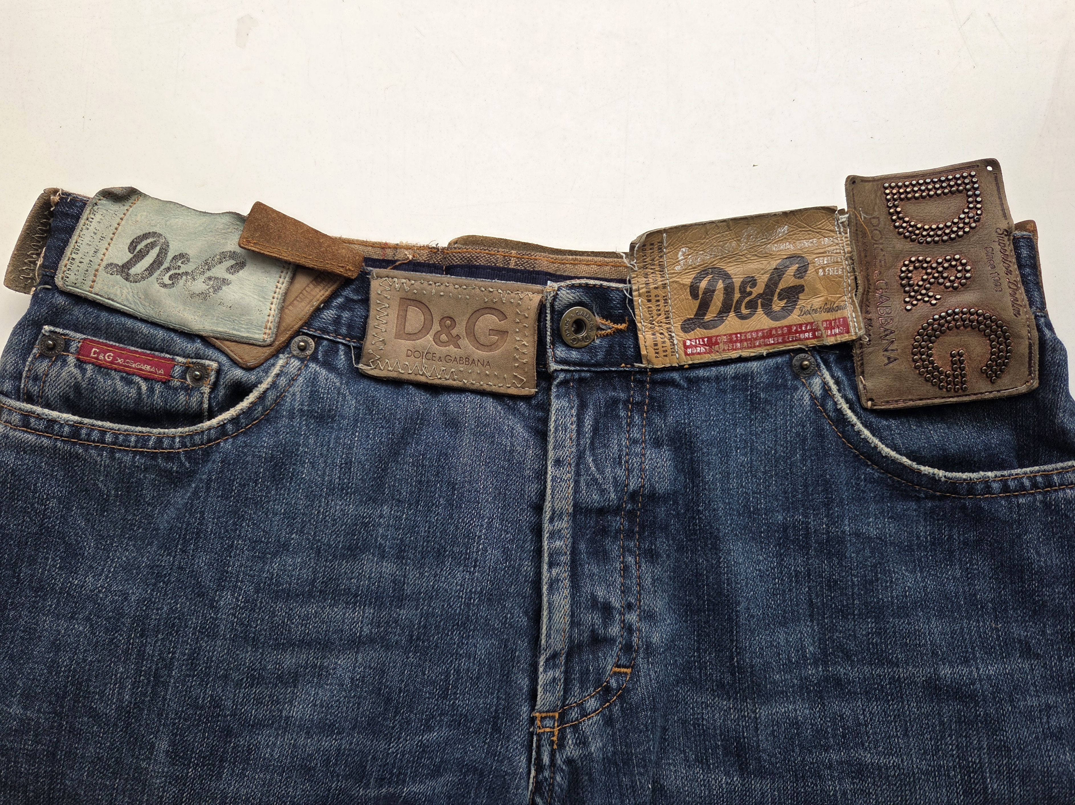 Dolce & Gabbana Dolce & Gabbana leather patches jeans Size US 30 / EU 46 - 1 Thumbnail