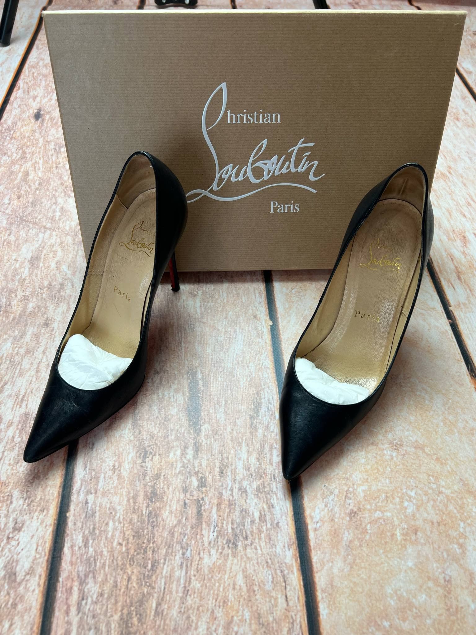 Christian Louboutin Christian Louboutin apostrophy pump 100 napad leather hells Size US 6 / IT 36 - 6 Thumbnail