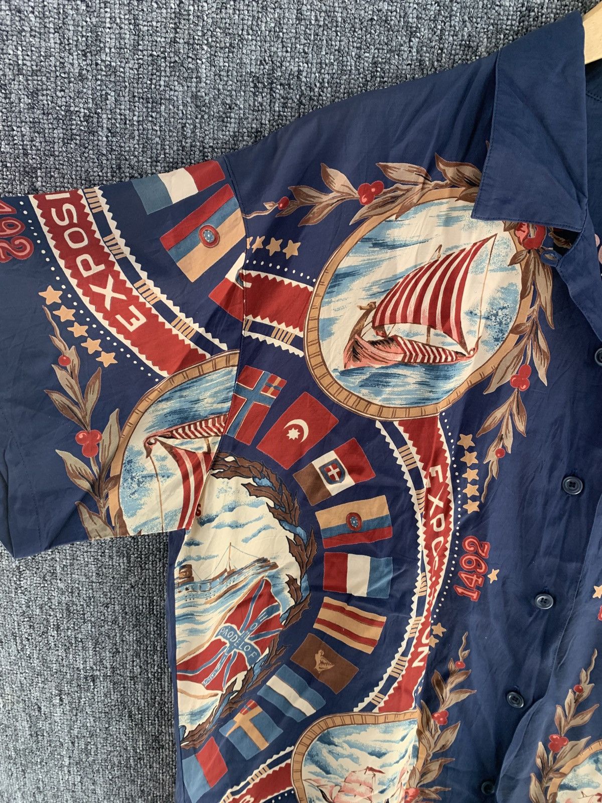 Other Pagoeld Silk Shirt Flags & Chips Full Printed Size US M / EU 48-50 / 2 - 6 Thumbnail