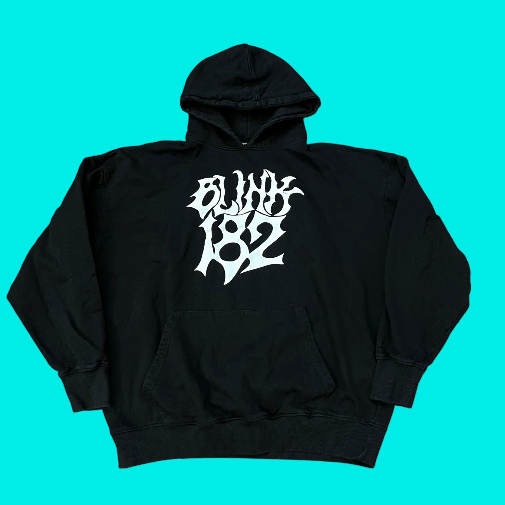 VINTAGE Boohoo Band Hoodie Men Large Black Music Rock Graphic