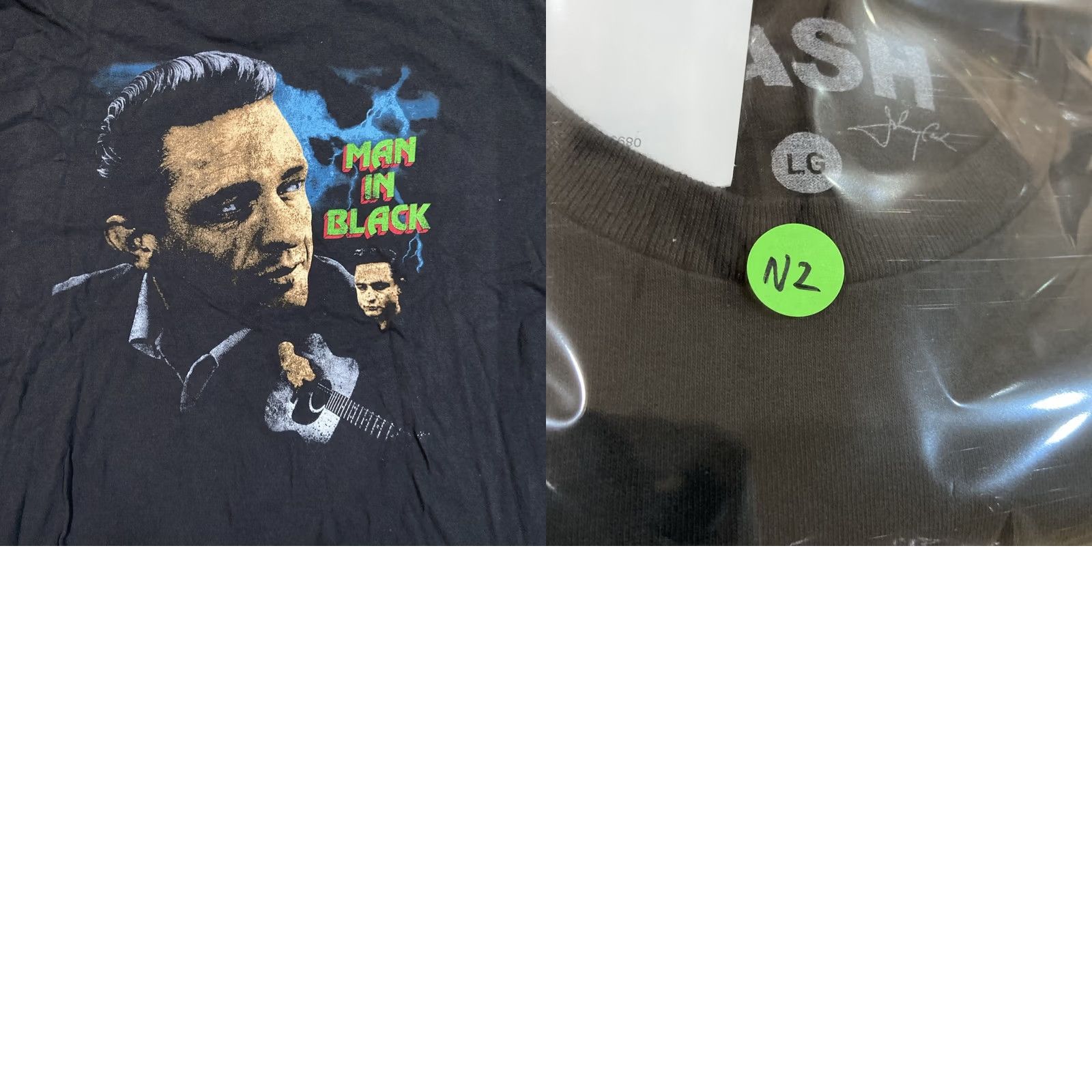 Nordstrom NWT Nordstrom JOHNNY CASH Graphic Tee Black Adult Men's Size Large T-Shirt Crew Neck Short Sleeve Rock NWT Size US L / EU 52-54 / 3 - 8 Thumbnail