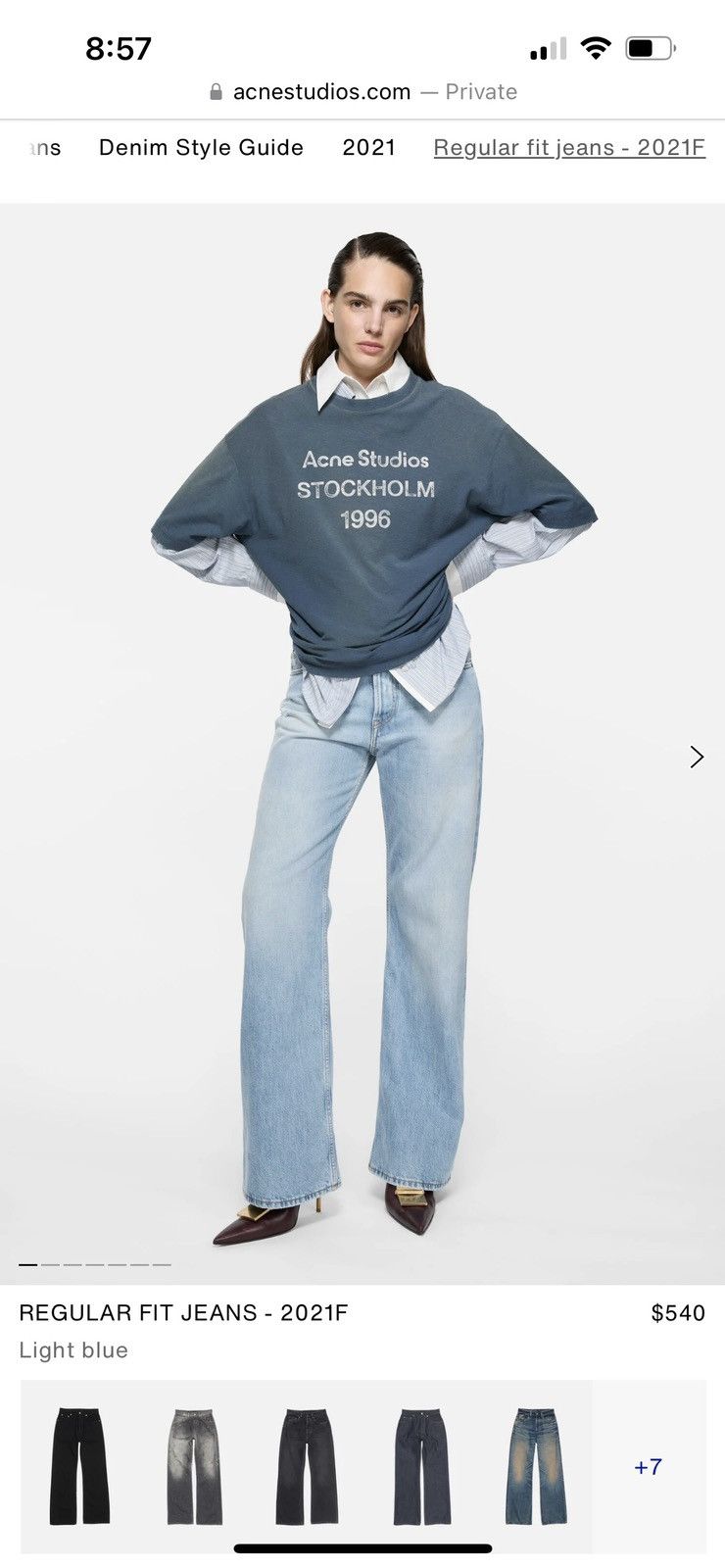 Acne Studios Acne Studios 2021F Jeans Size 25" / US 0 / IT 36 - 8 Thumbnail
