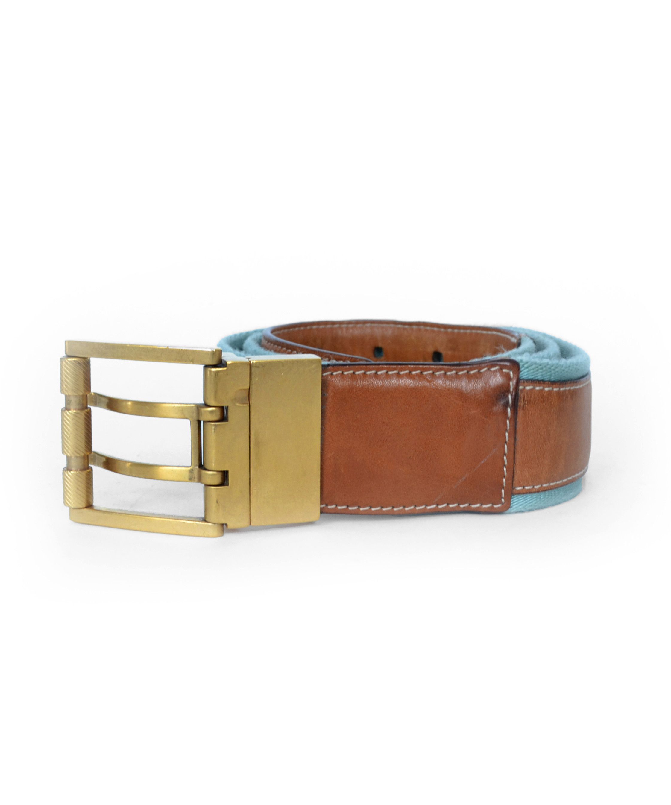 Gucci 🔴 GUCCI Belt Reversible Leather Sherry Stripped Brown Size ONE SIZE - 2 Thumbnail