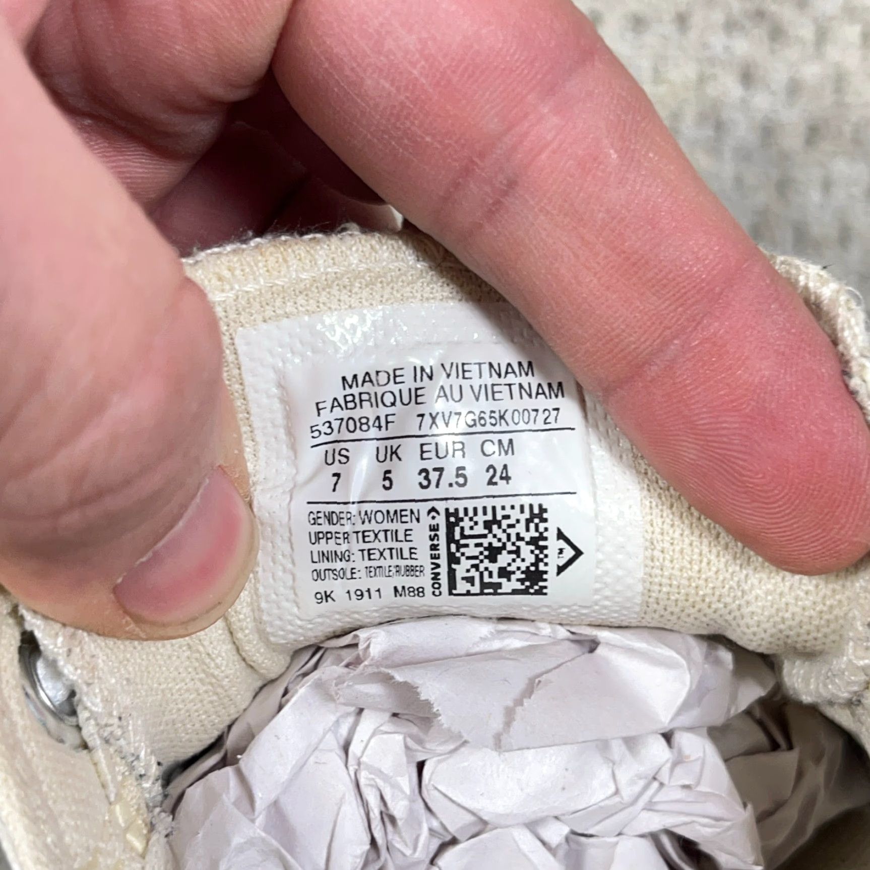 Converse Converse Chuck Taylor All Star Shoreline Slip On Women 7 White Sneaker Casual Canvas Stars Logo Comfort Low Top Size US 7 / IT 37 - 3 Thumbnail