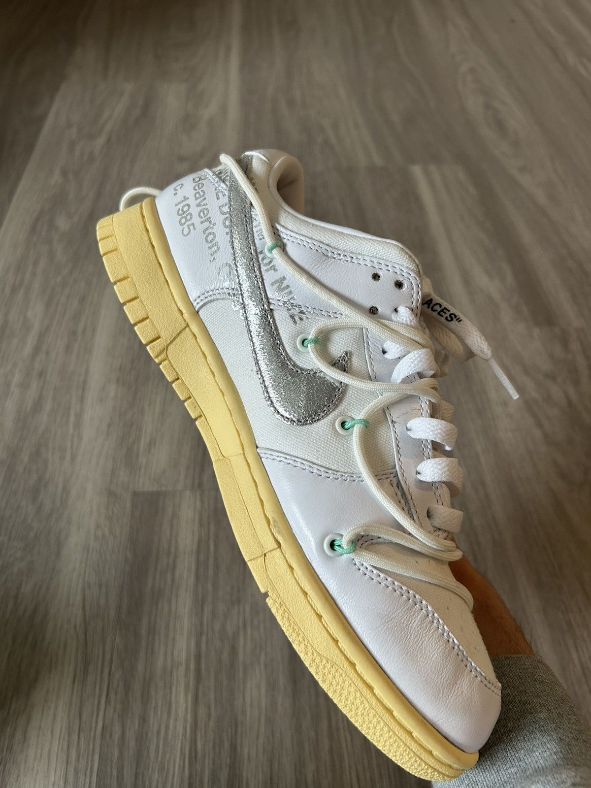 Nike × Off-White Off-White X Nike Dunk Low 01 Of 50 Size 8 Size US 8 / EU 41 - 14 Thumbnail