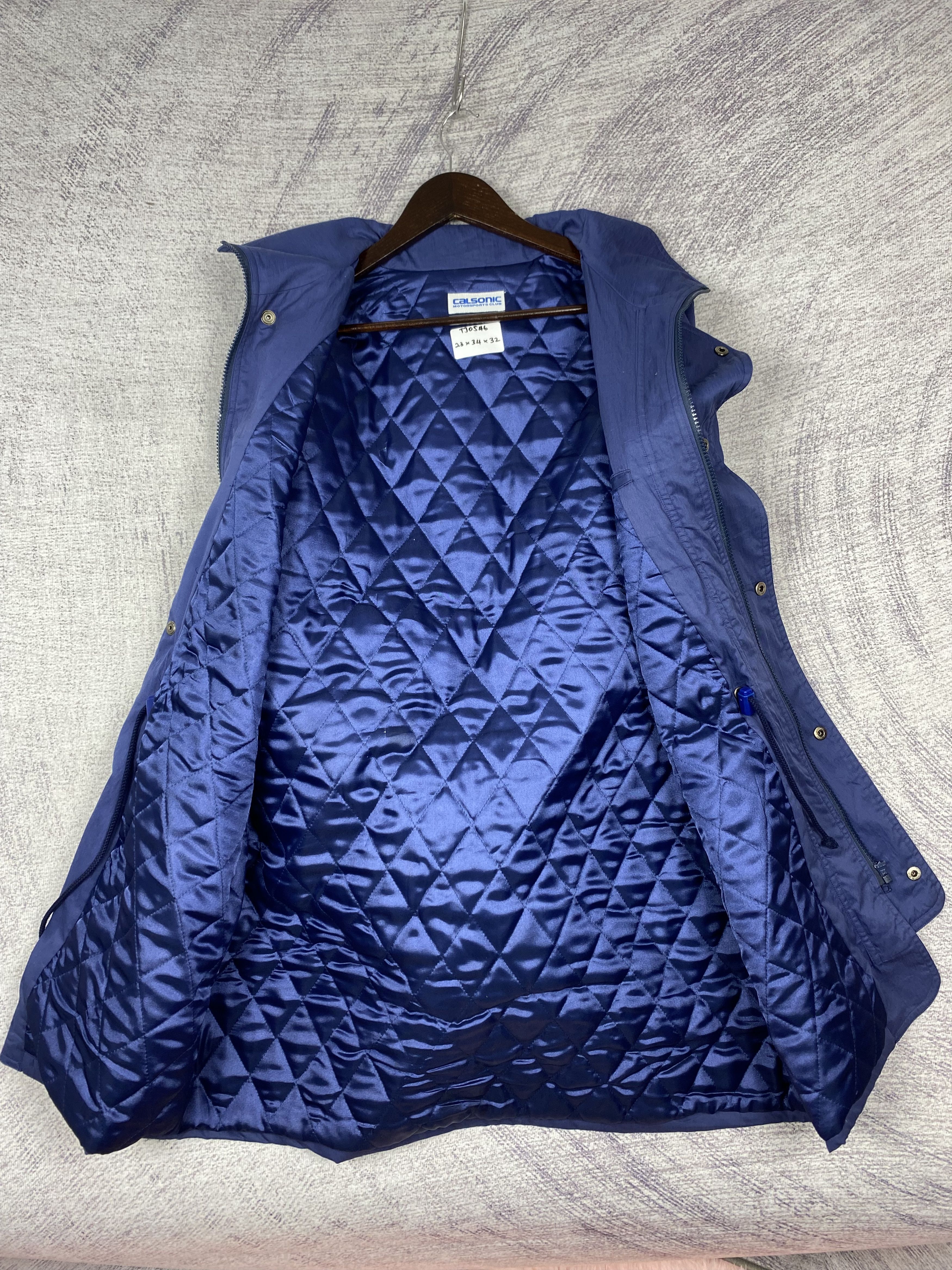 Japanese Brand Vintage Calsonic Racing Team Blue Workwear Jacket Size US L / EU 52-54 / 3 - 9 Thumbnail