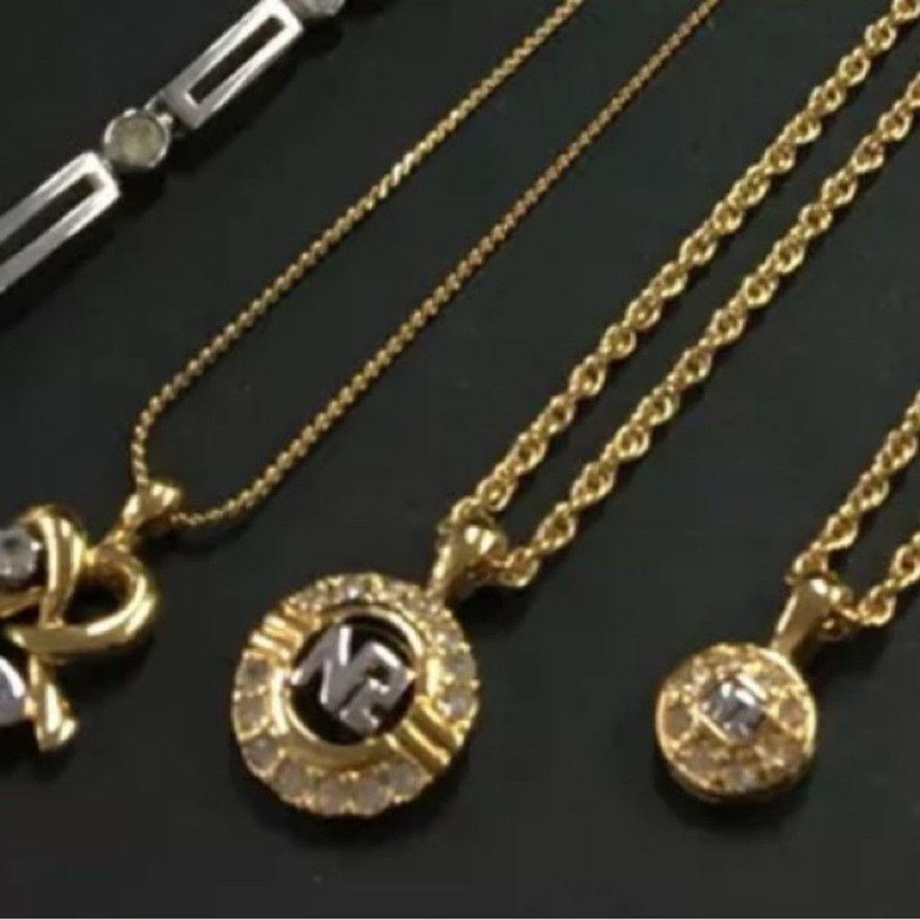 Nina Ricci Nina Ricci gold and crystal necklace Size ONE SIZE - 5 Thumbnail