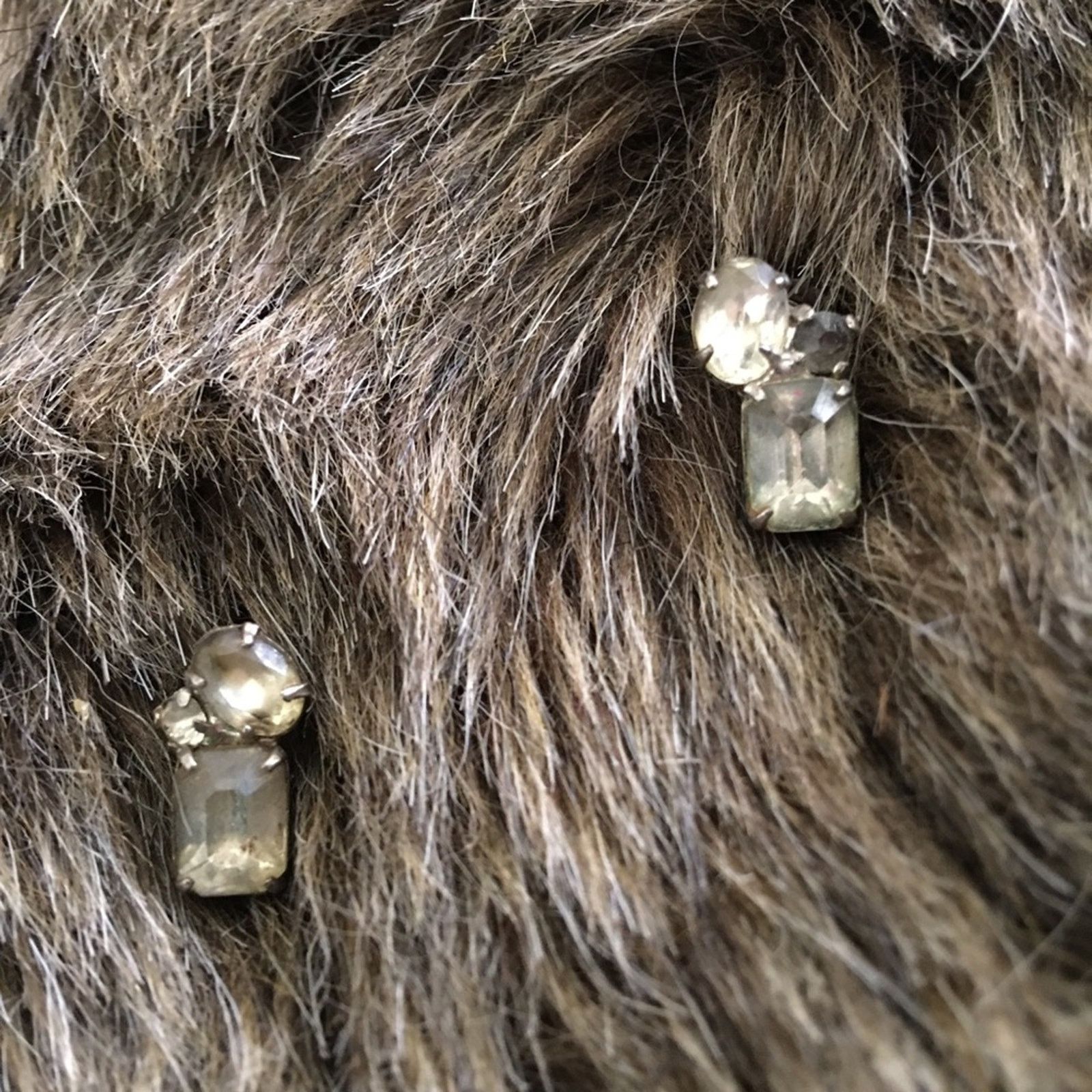 Other Antique 40s glass rhinestone screw back clips Size ONE SIZE - 1 Thumbnail