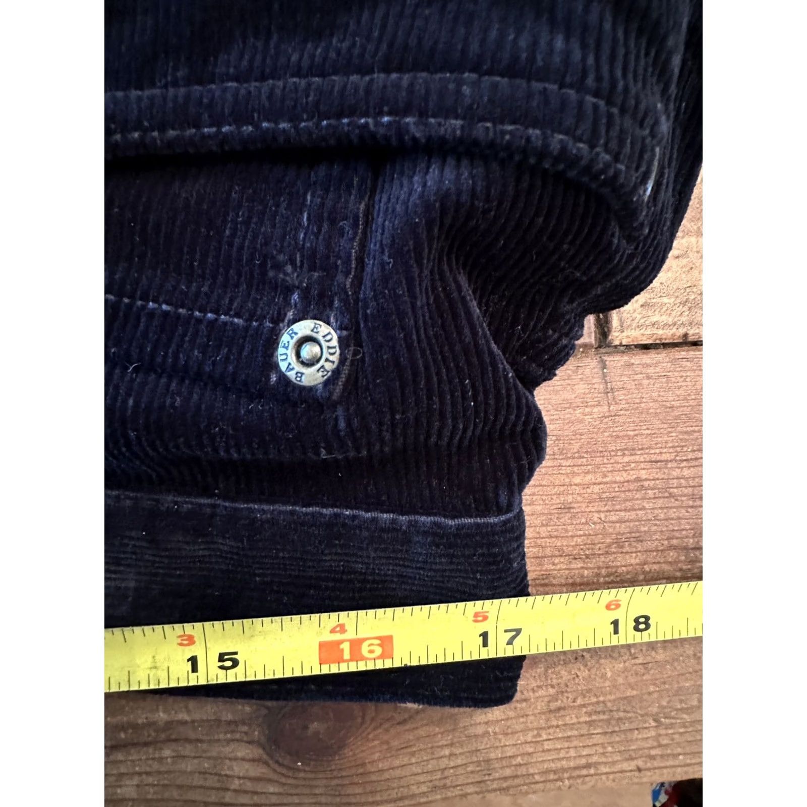 Eddie Bauer VINTAGE? Eddie Bauer Pants Women’s 14 Black Corduroy Straight Leg No Tag 17x28 Size 36" / US 14 / IT 50 - 7 Thumbnail