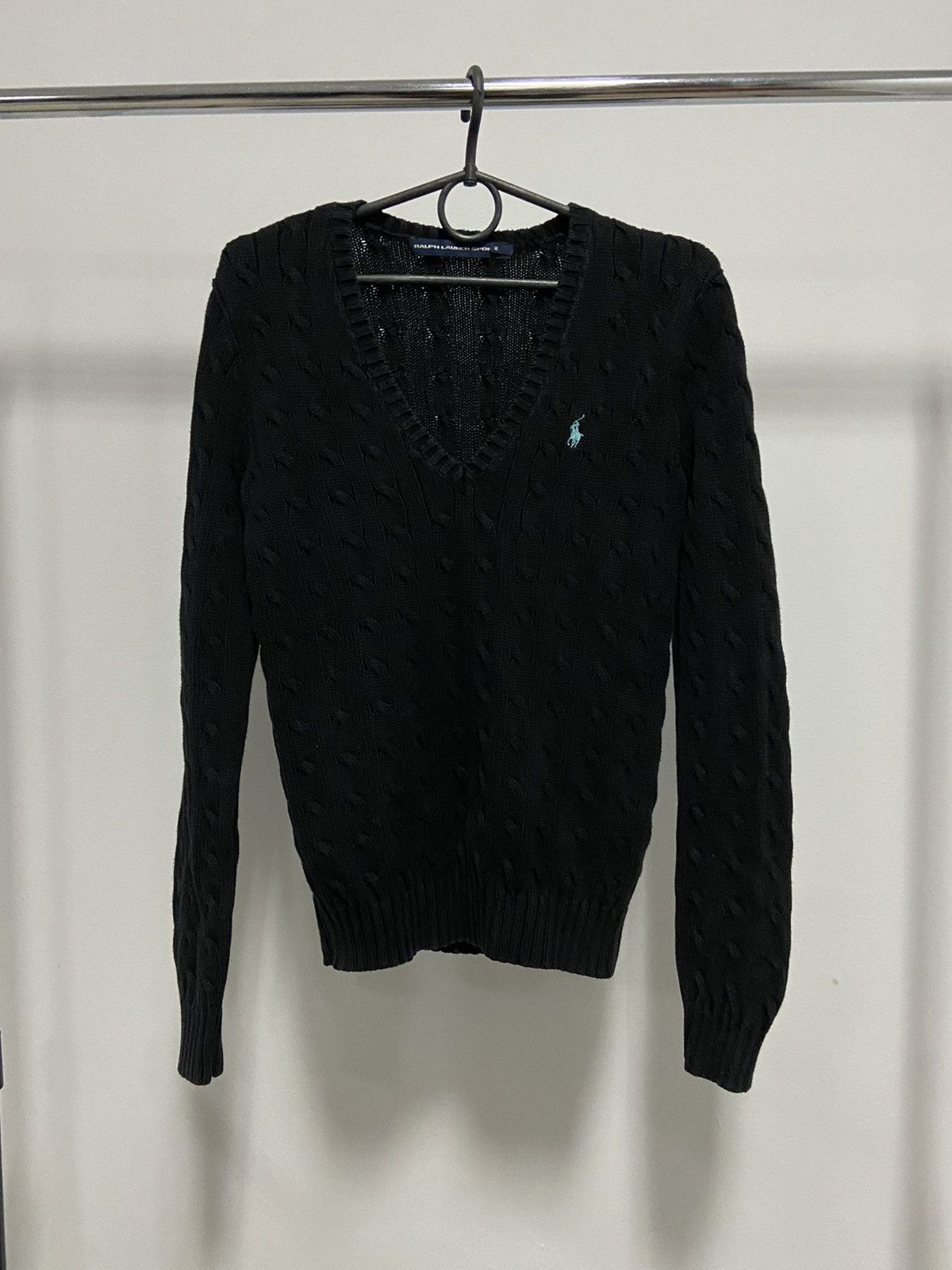 Polo Ralph Lauren × Vintage Polo Ralph Lauren sweater Knitted vintage 90s V-neck Size M / US 6-8 / IT 42-44 - 1 Thumbnail
