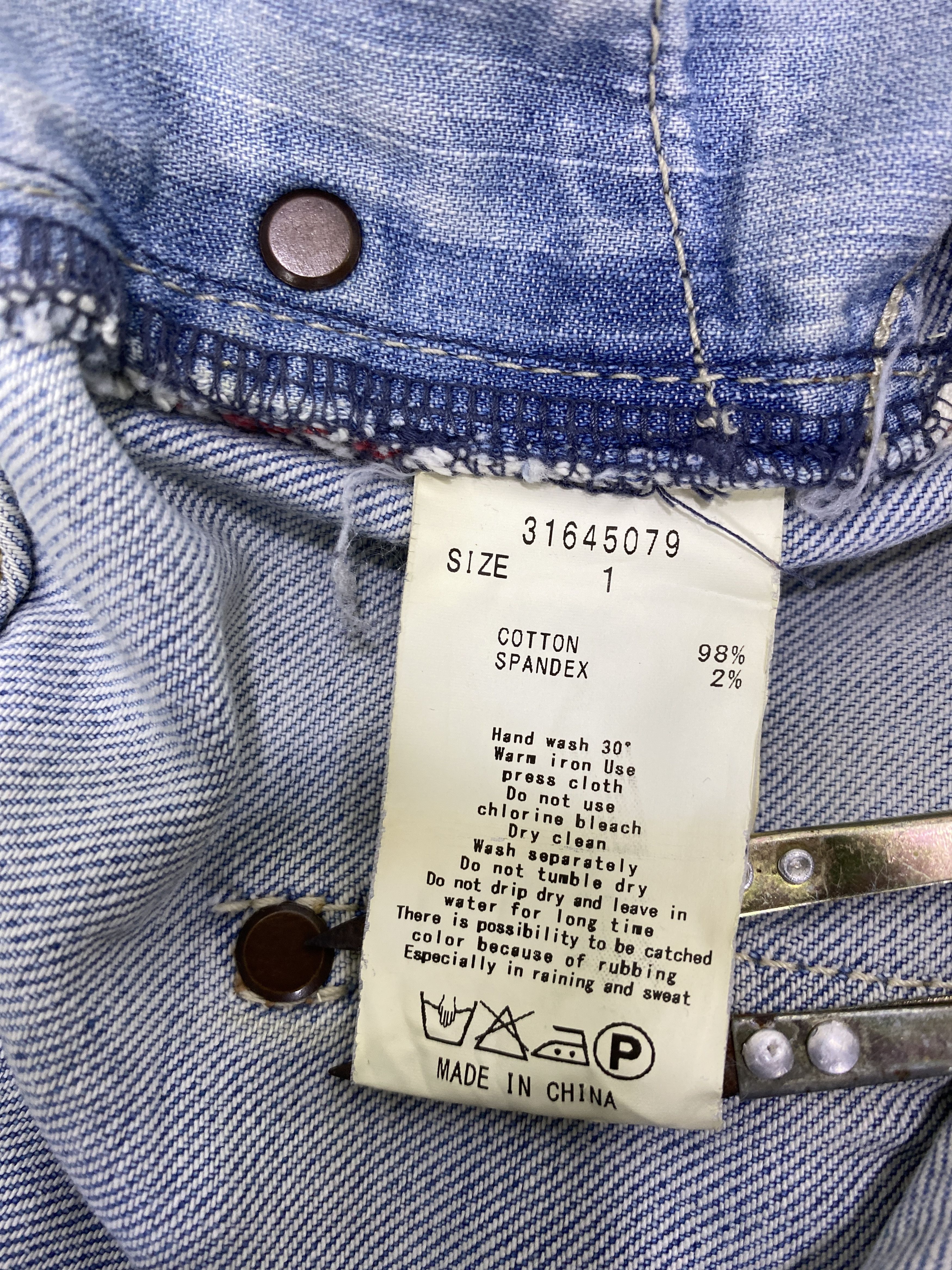 Japanese Brand GOA NIMES SELVEDGE BLUE WASH JEANS -J1132 Size US 28 / EU 44 - 10 Thumbnail