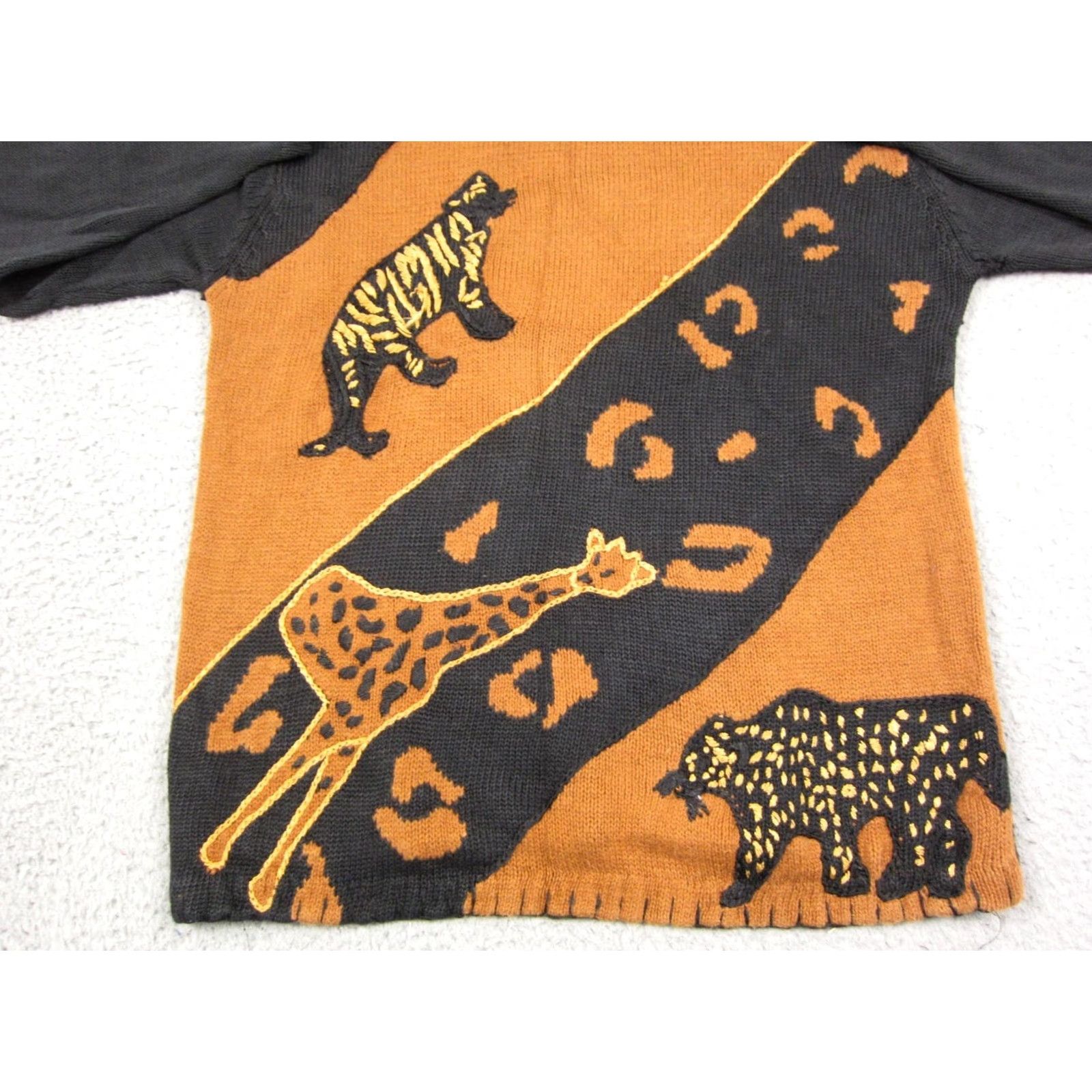 Vintage VINTAGE Victoria Harbour Sweater Womens Large Black 90s Pullover Knit Crew Neck Long Sleeve Size L / US 10 / IT 46 - 2 Thumbnail