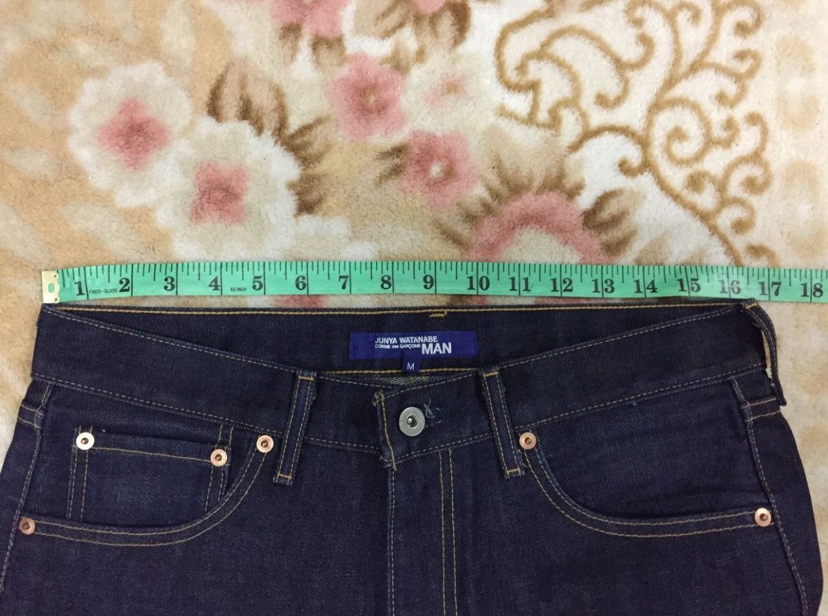Comme des Garcons AD02 Junya Watanabe 56 Numeric printing Indigo denim Size US 33 - 10 Thumbnail