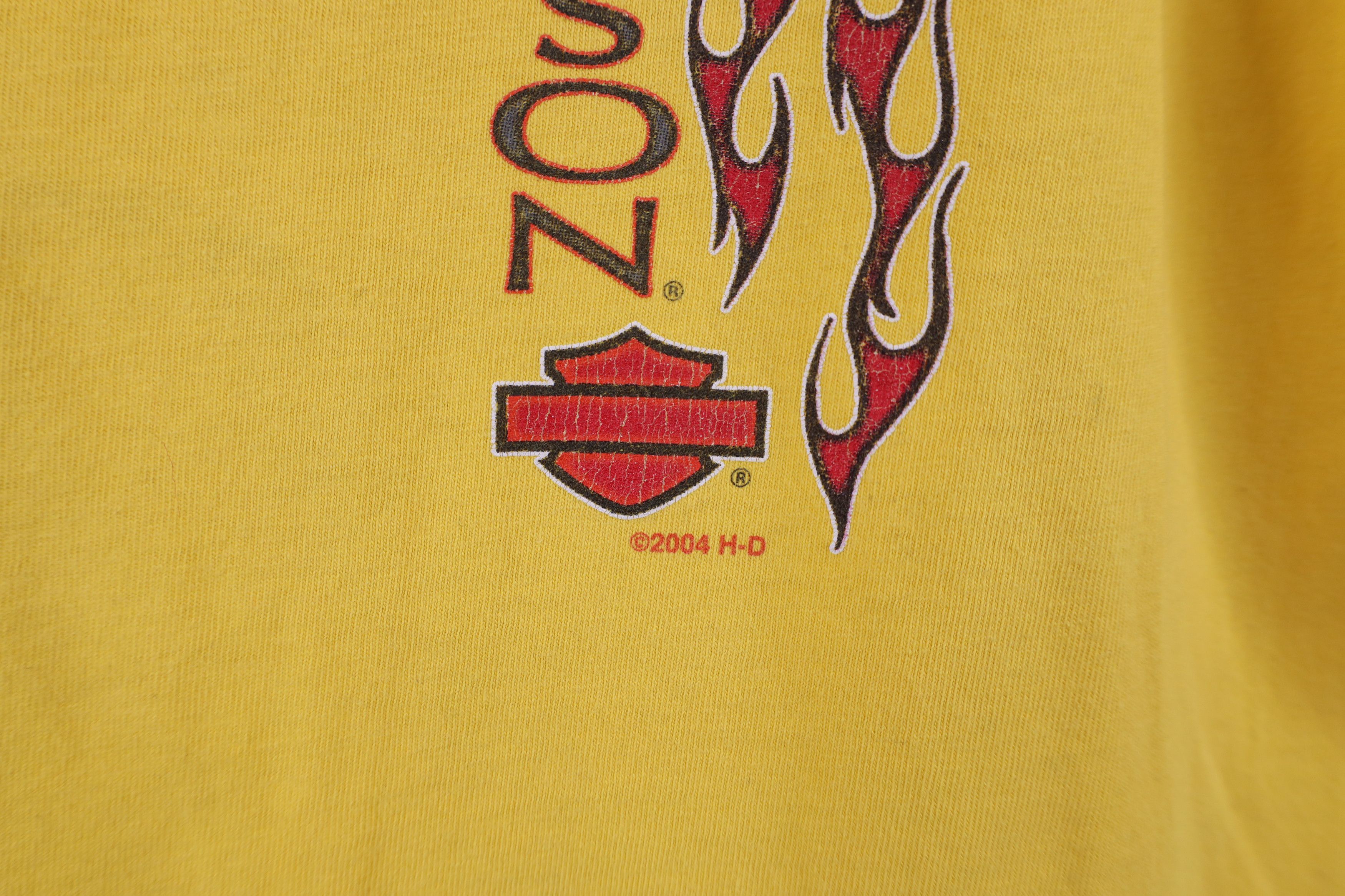 Harley Davidson × Vintage Vintage Y2K 2004 Harley Davidson Flames Pirate T-Shirt USA Size US L / EU 52-54 / 3 - 5 Thumbnail