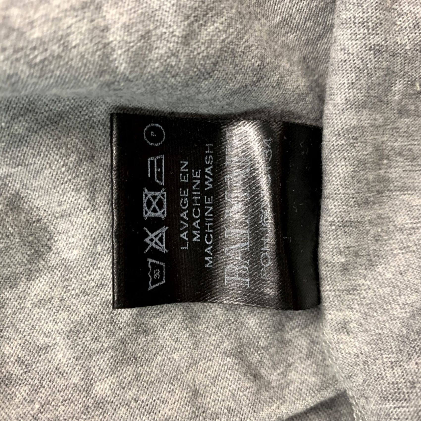 Balmain BALMAIN Size M Grey Solid Cotton Crew-Neck Shirt - Size US M / EU 48-50 / 2 - 6 Thumbnail