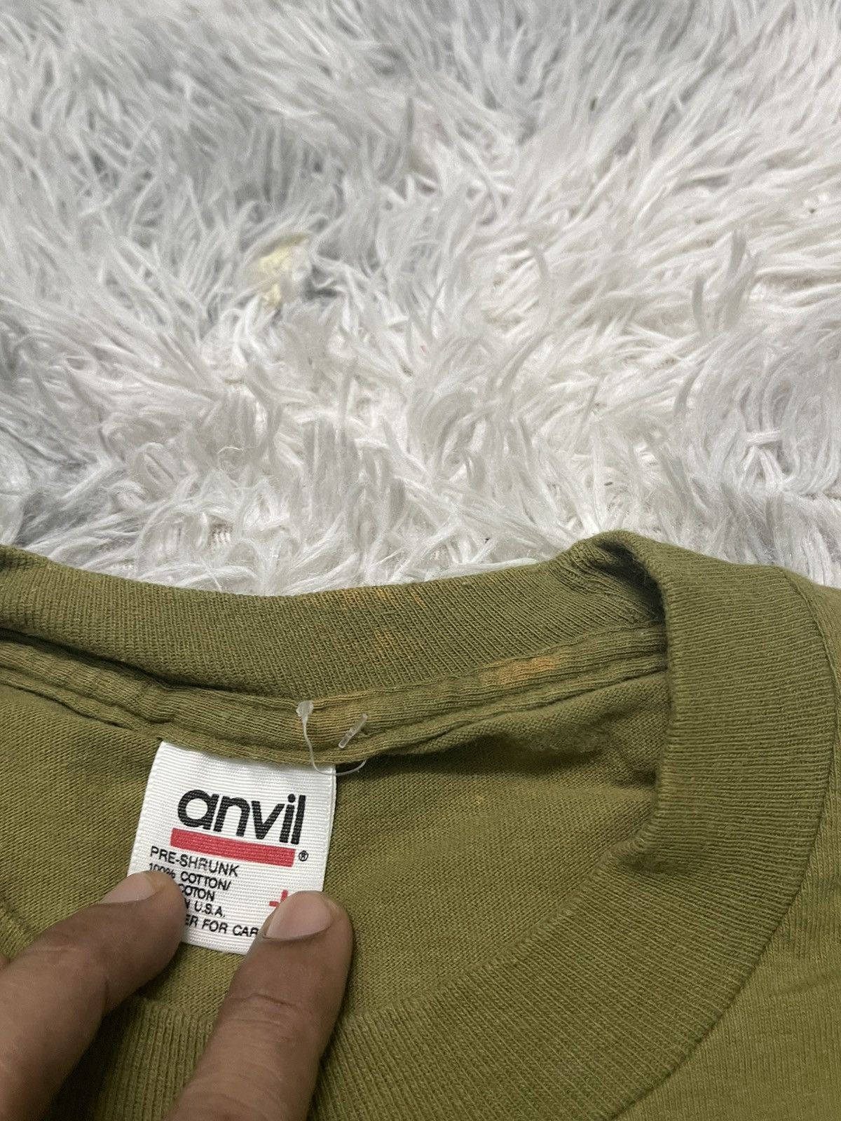 Vintage 90s GRAPHIC TSHIRT RARE DESIGN ON ANVIL TAG Size US L / EU 52-54 / 3 - 7 Thumbnail