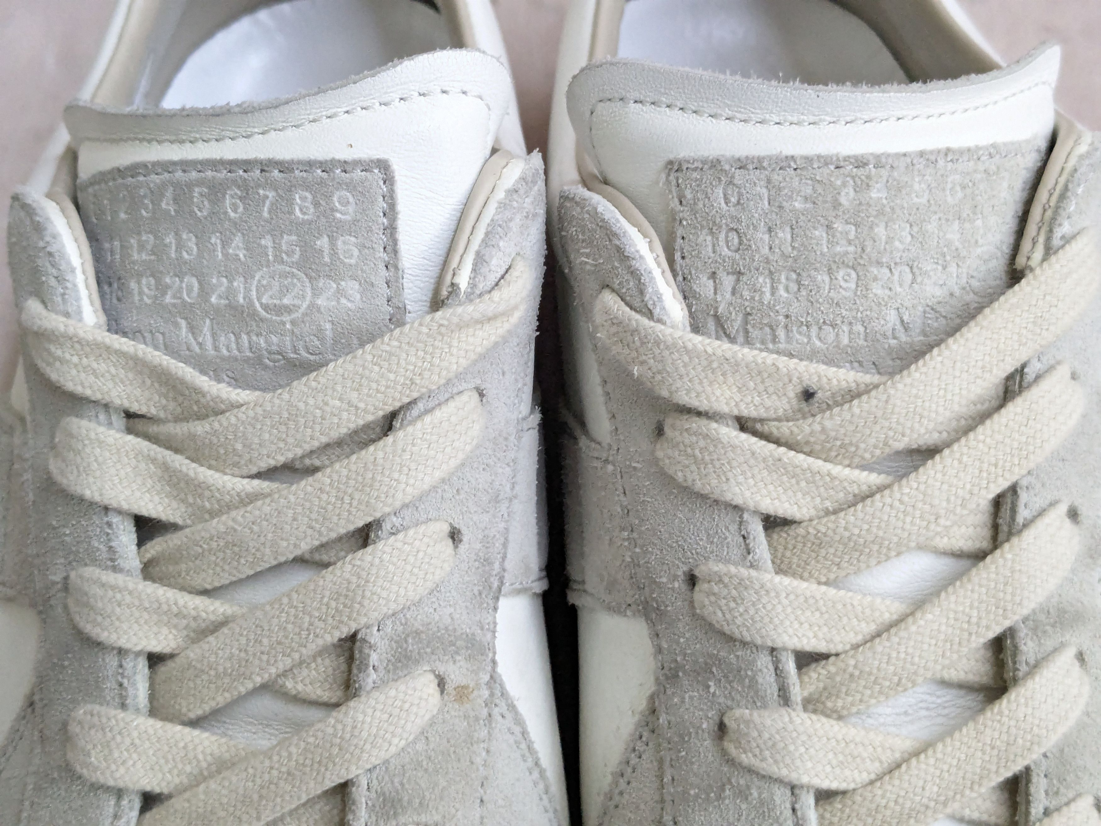 Maison Margiela Maison Margiela GAT Replica Gray White 9 42 Low Tops Size US 9 / EU 42 - 3 Thumbnail