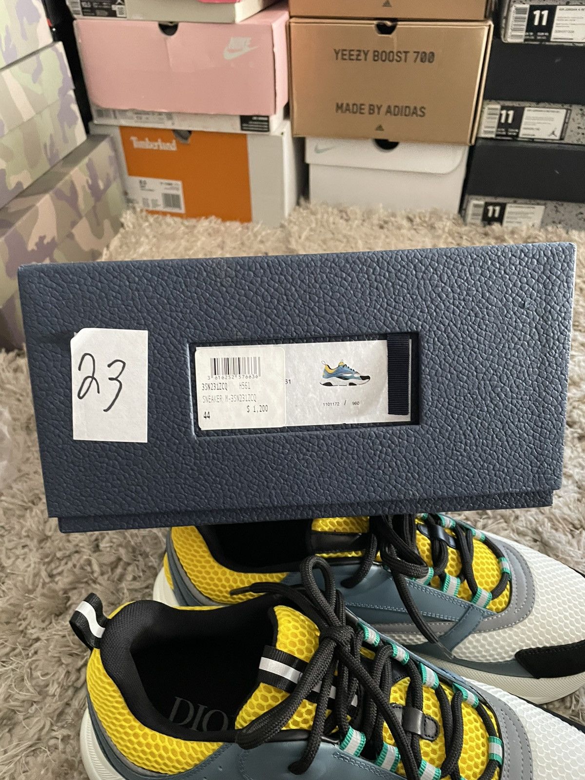 Dior Dior B22 Blue Yellow Size US 11 / EU 44 - 12 Thumbnail