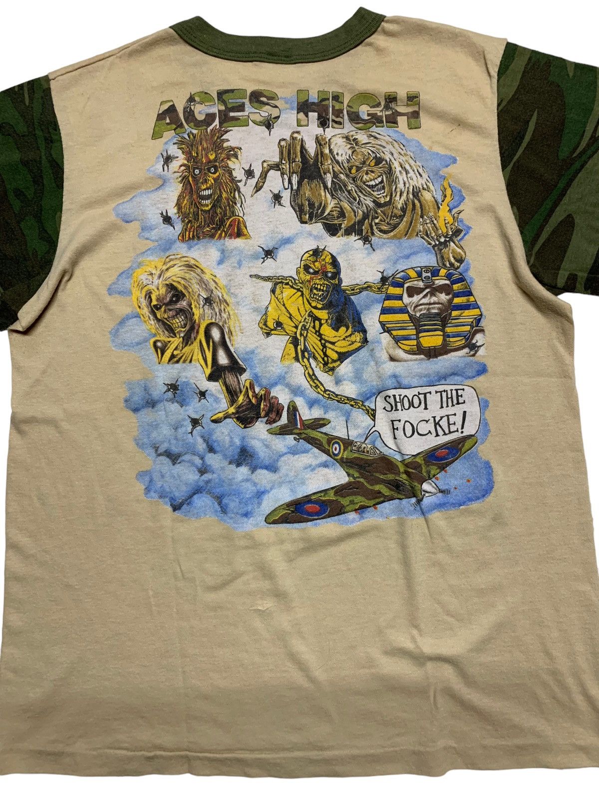 Iron Maiden × Vintage Rare vintage Iron Maiden Aces High camo Size US S / EU 44-46 / 1 - 5 Thumbnail