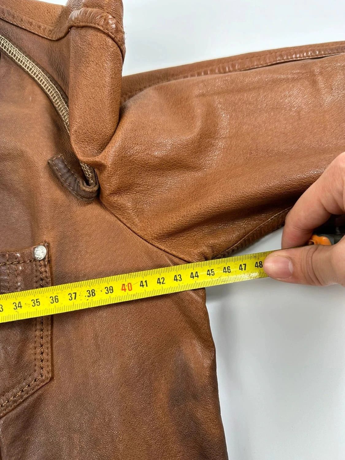 Marithe + Francois Girbaud Marithé + Francois Girbaud Patch Leather jacket Brown Size M / US 6-8 / IT 42-44 - 20 Thumbnail