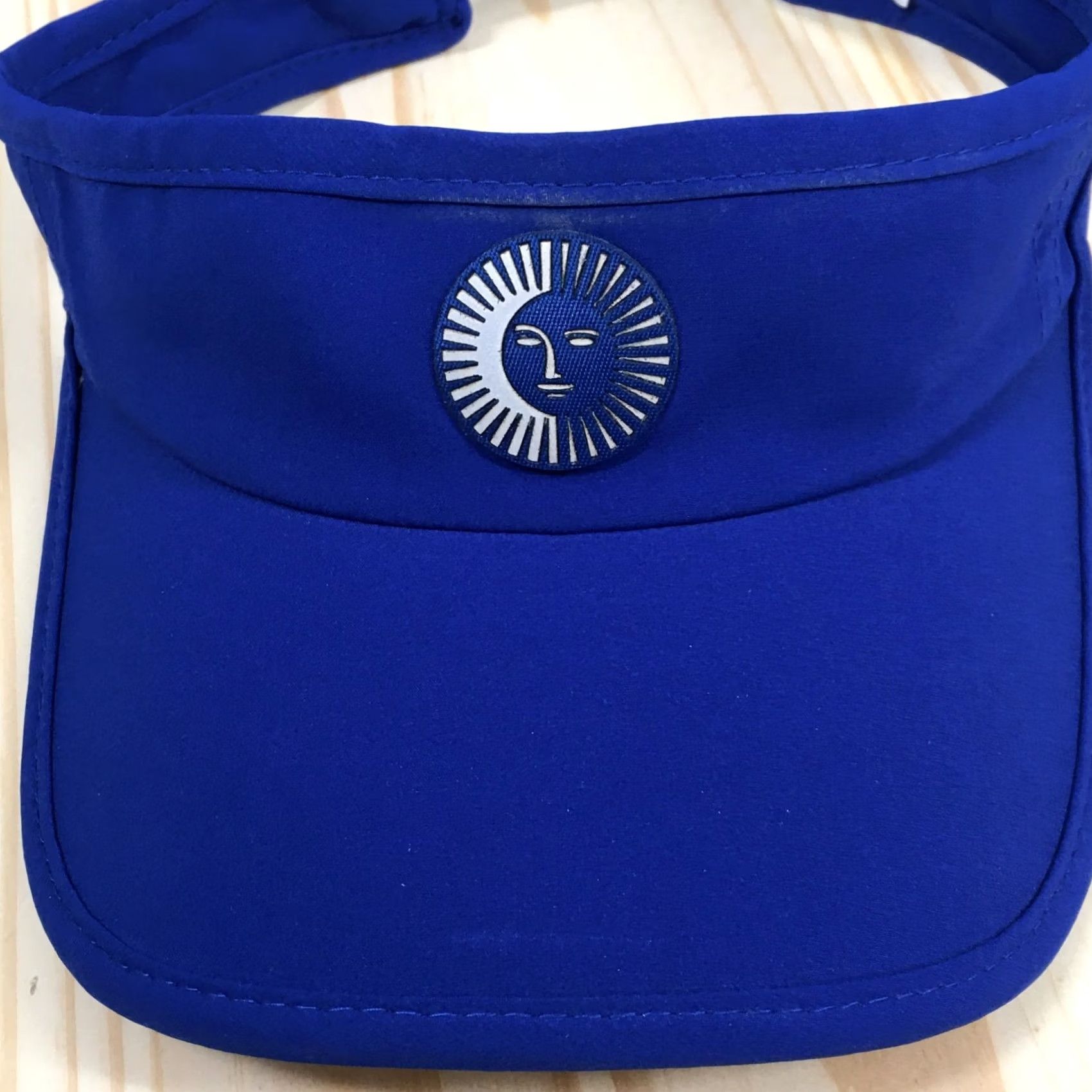 American Needle American Needle Visor Cap Hat Summer Sun Patch Logo Mens One Size Royal Blue Size ONE SIZE - 3 Thumbnail