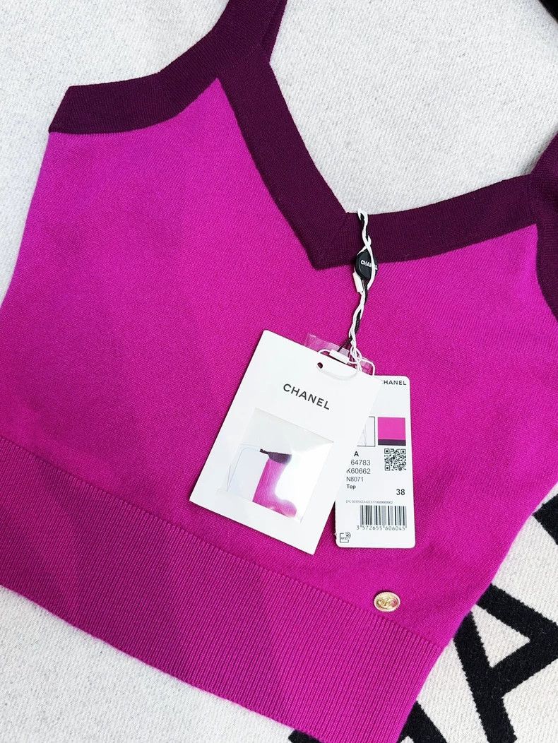 Chanel Chanel 20A Kangpeng Street Show Purple Cashmere Suspender Size XS / US 0-2 / IT 36-38 - 3 Thumbnail