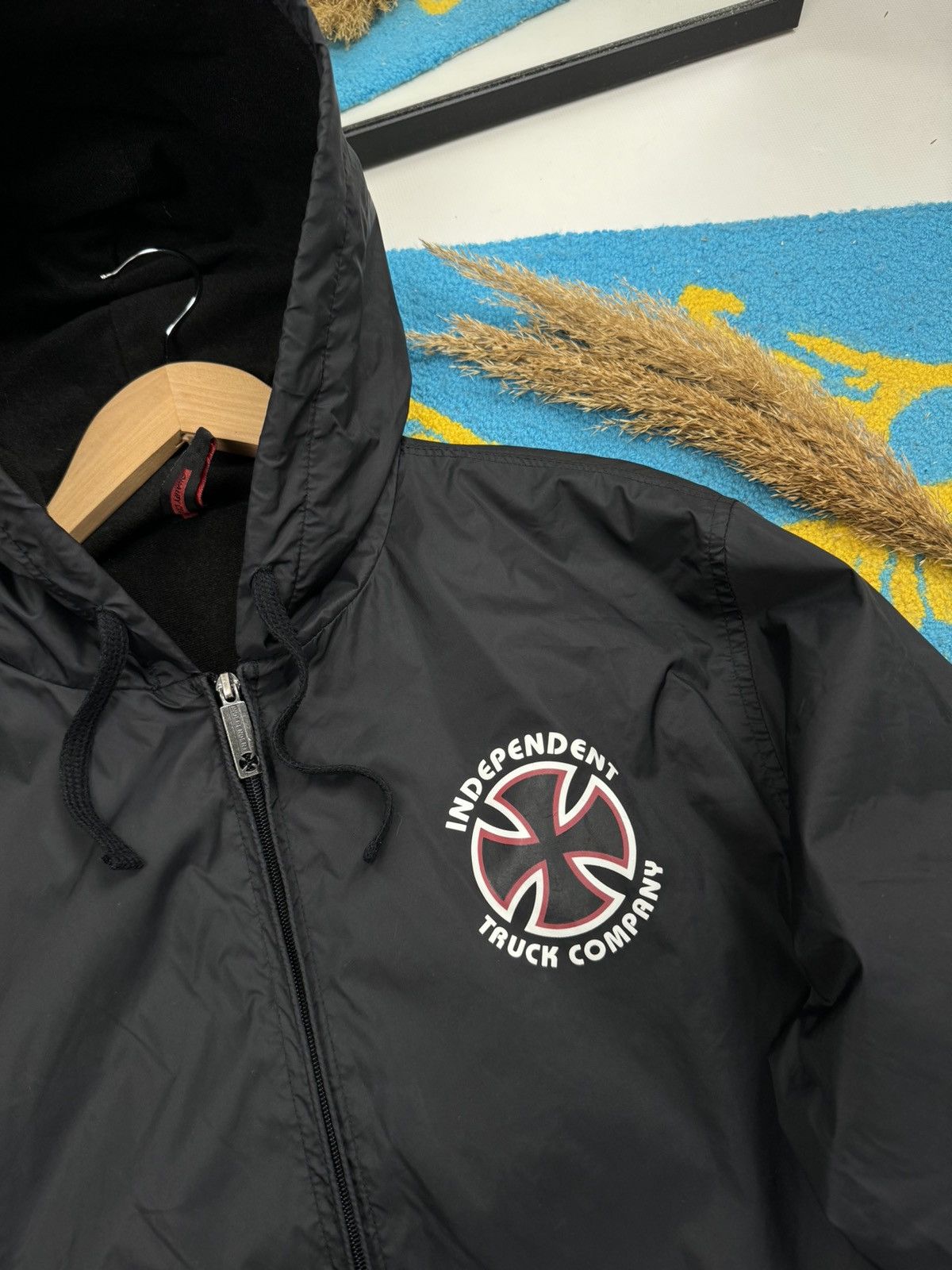 Vintage Independent Truck Company Back Print Nylon Jacket