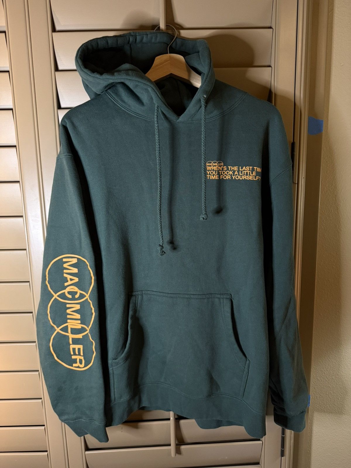 Mac Miller Mac Miller When’s The Last Time Hoodie Green Medium Circles Size US M / EU 48-50 / 2 - 1 Thumbnail
