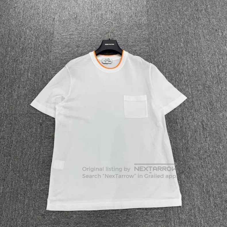 Hermes Hermes Embroidered Letter Pocket Short Sleeve Size US M / EU 48-50 / 2 - 1 Thumbnail