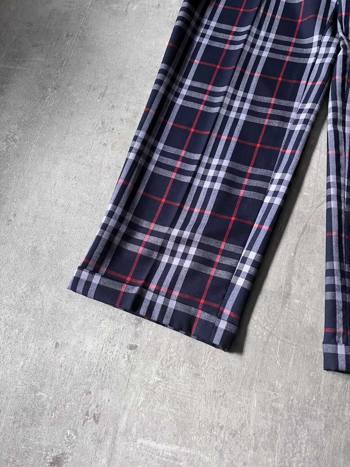 Burberry Burberrys Nova check wool pants navy Size US 32 / EU 48 - 3 Thumbnail